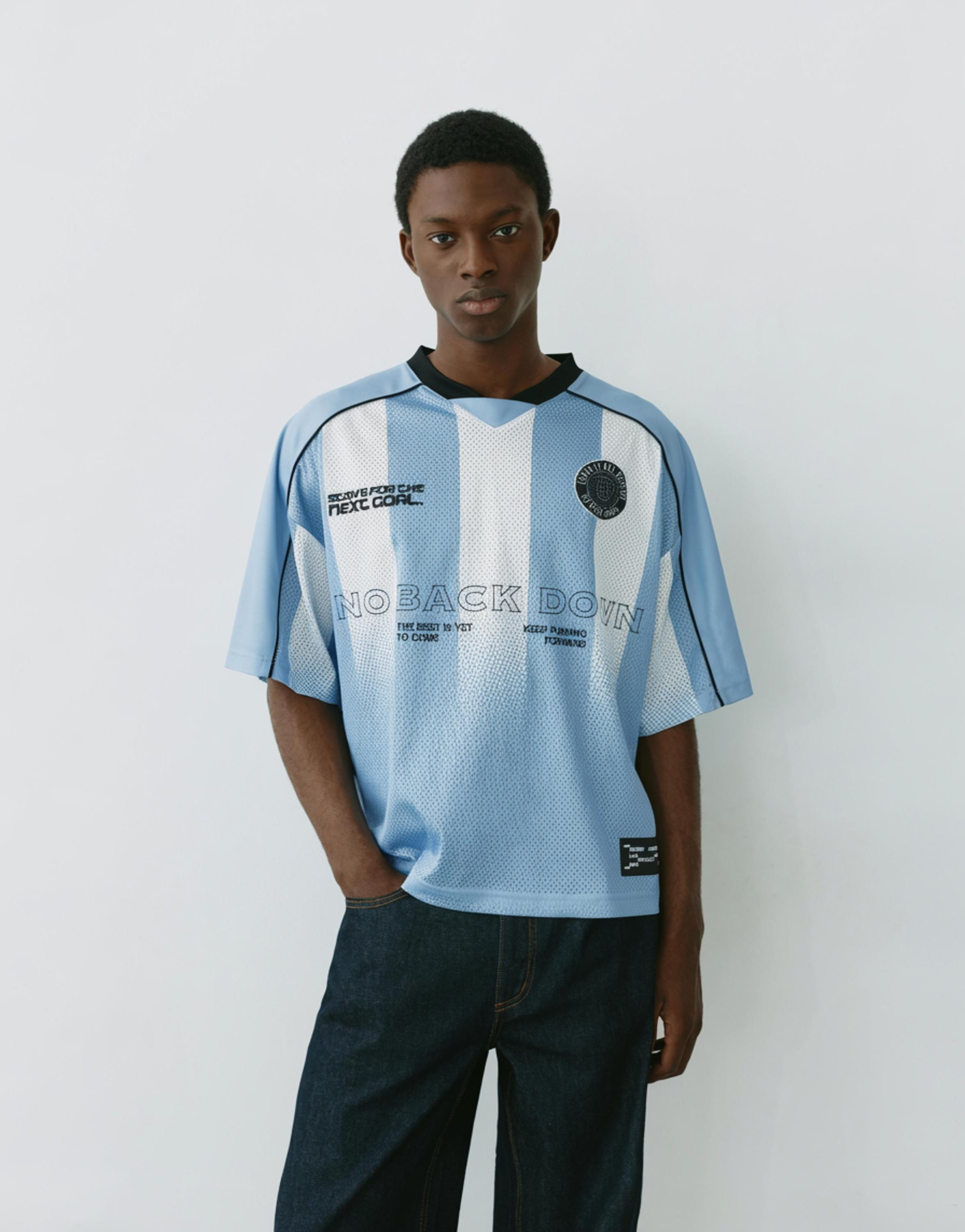 STWD boxy T-shirt — Sky blue