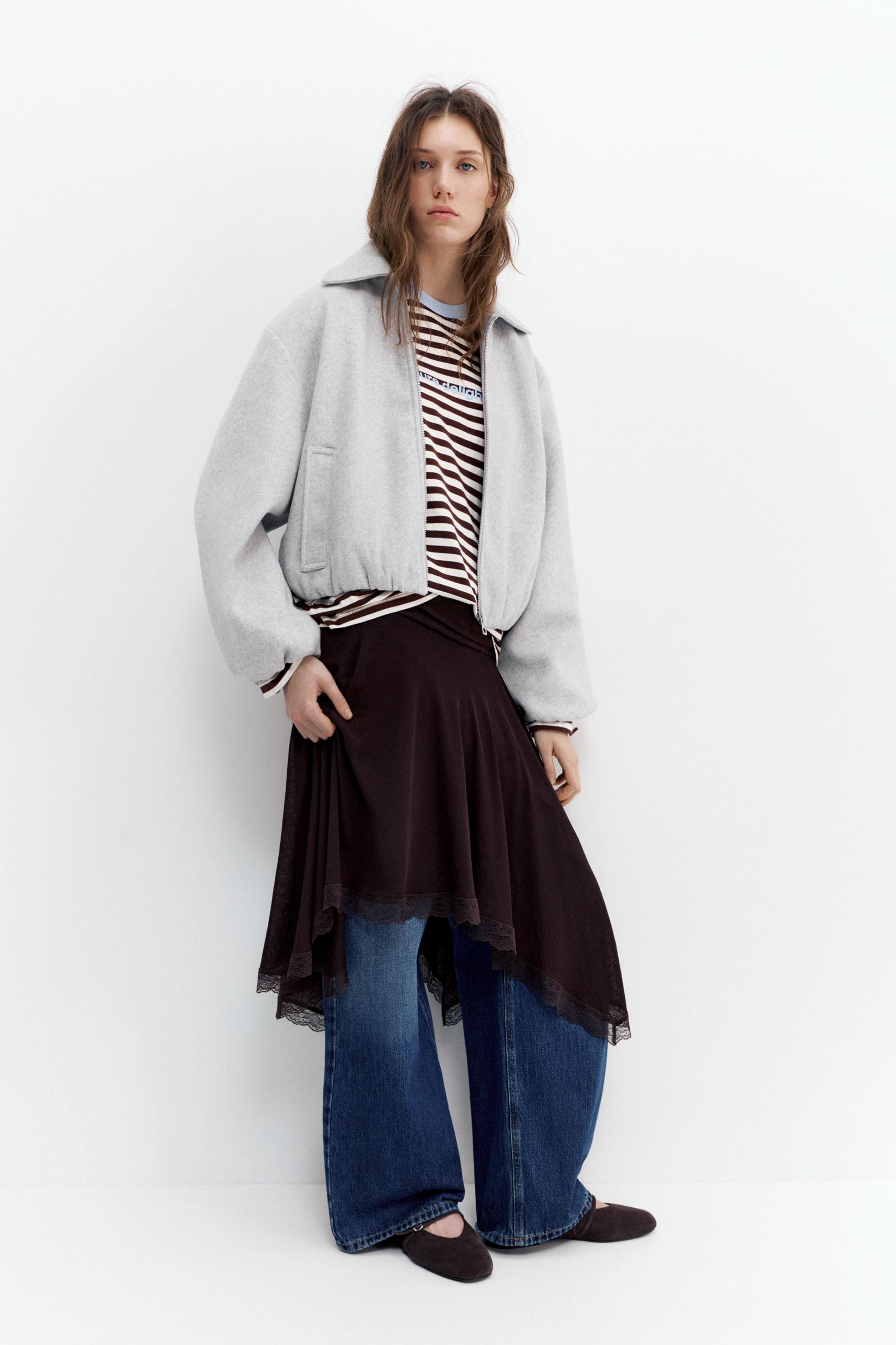 Yumuşak kumaş balon ceket - Görsel 51