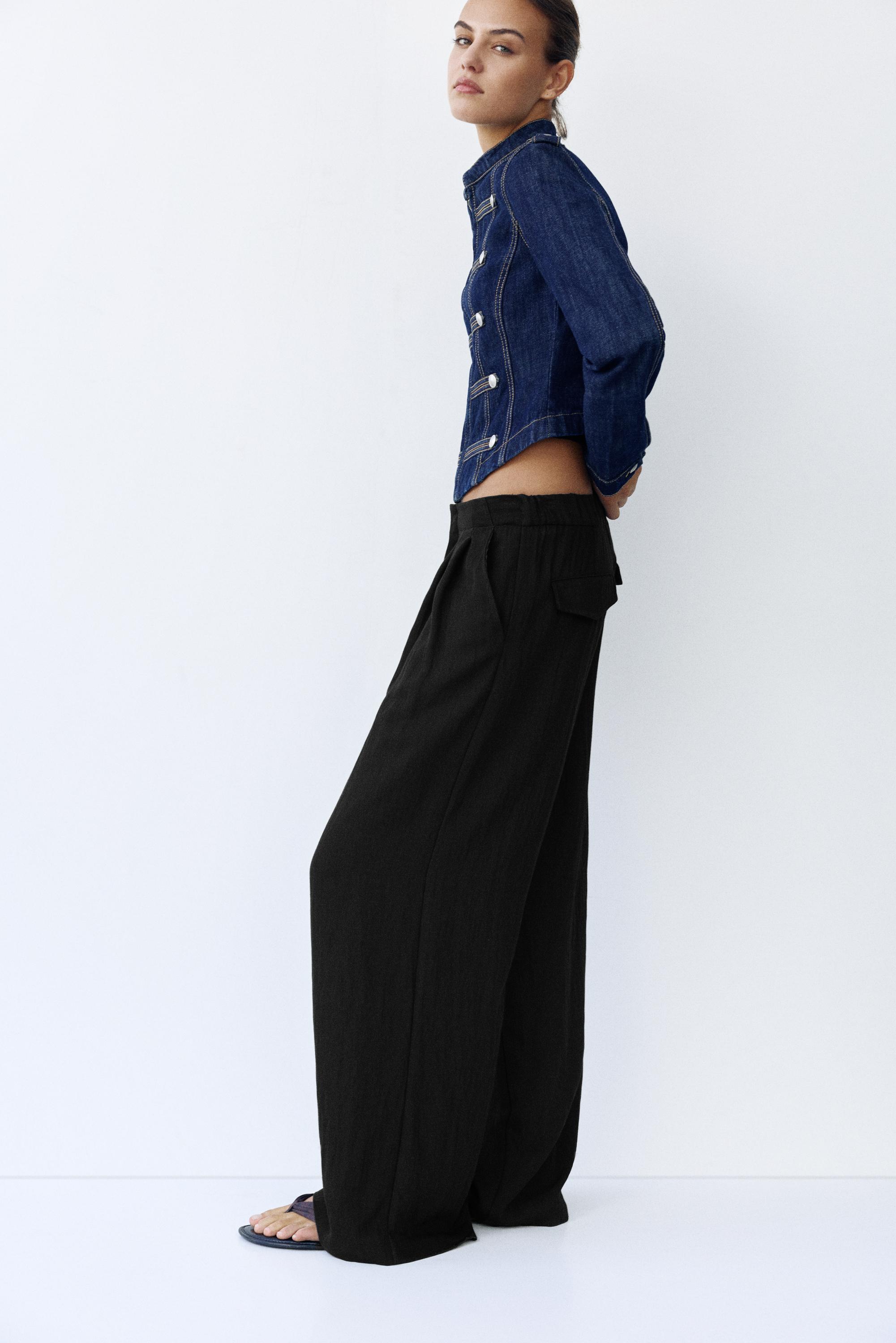 Denim jacket with toggle buttons — Navy