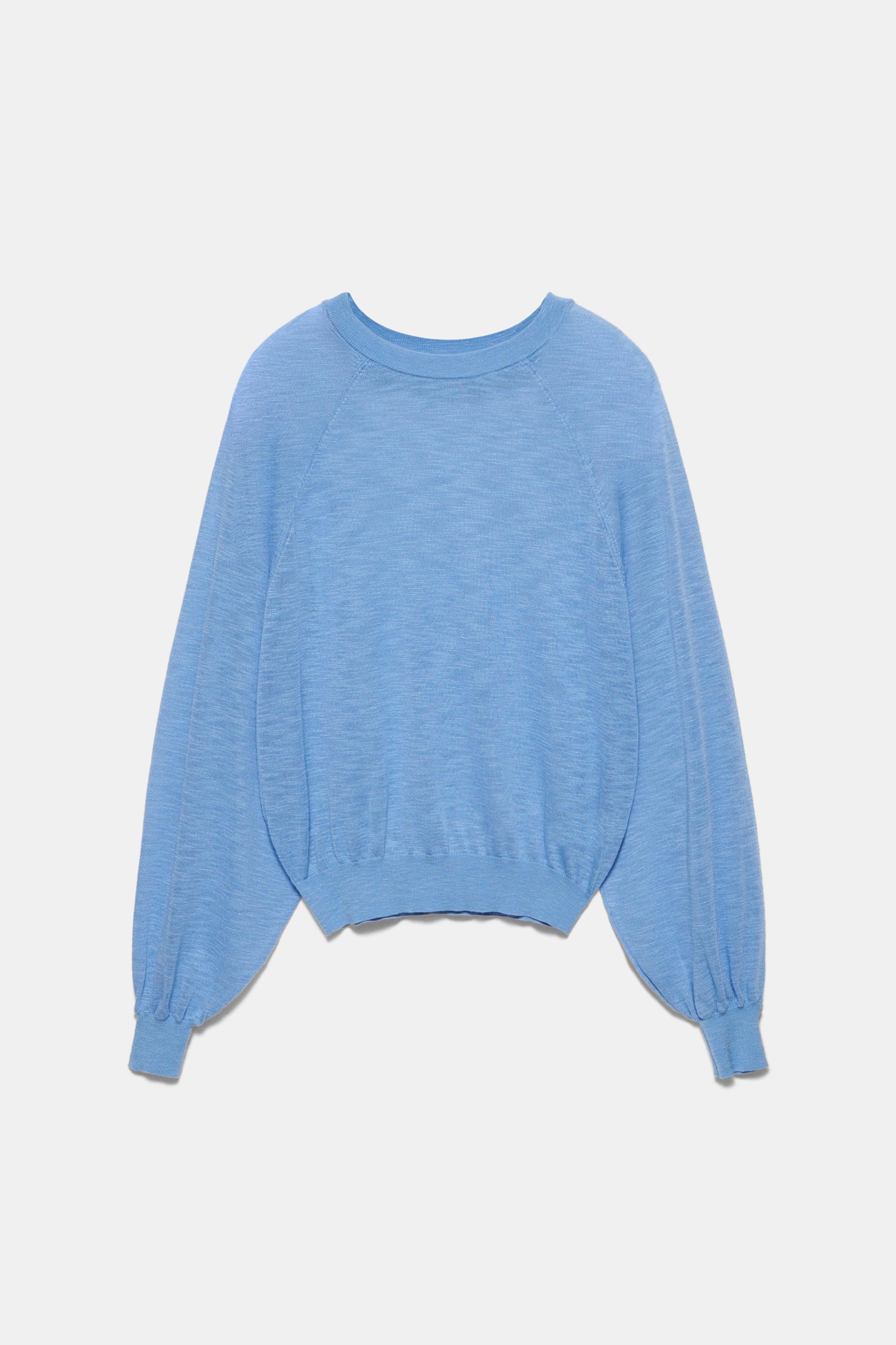 Light knit jumper — Blue