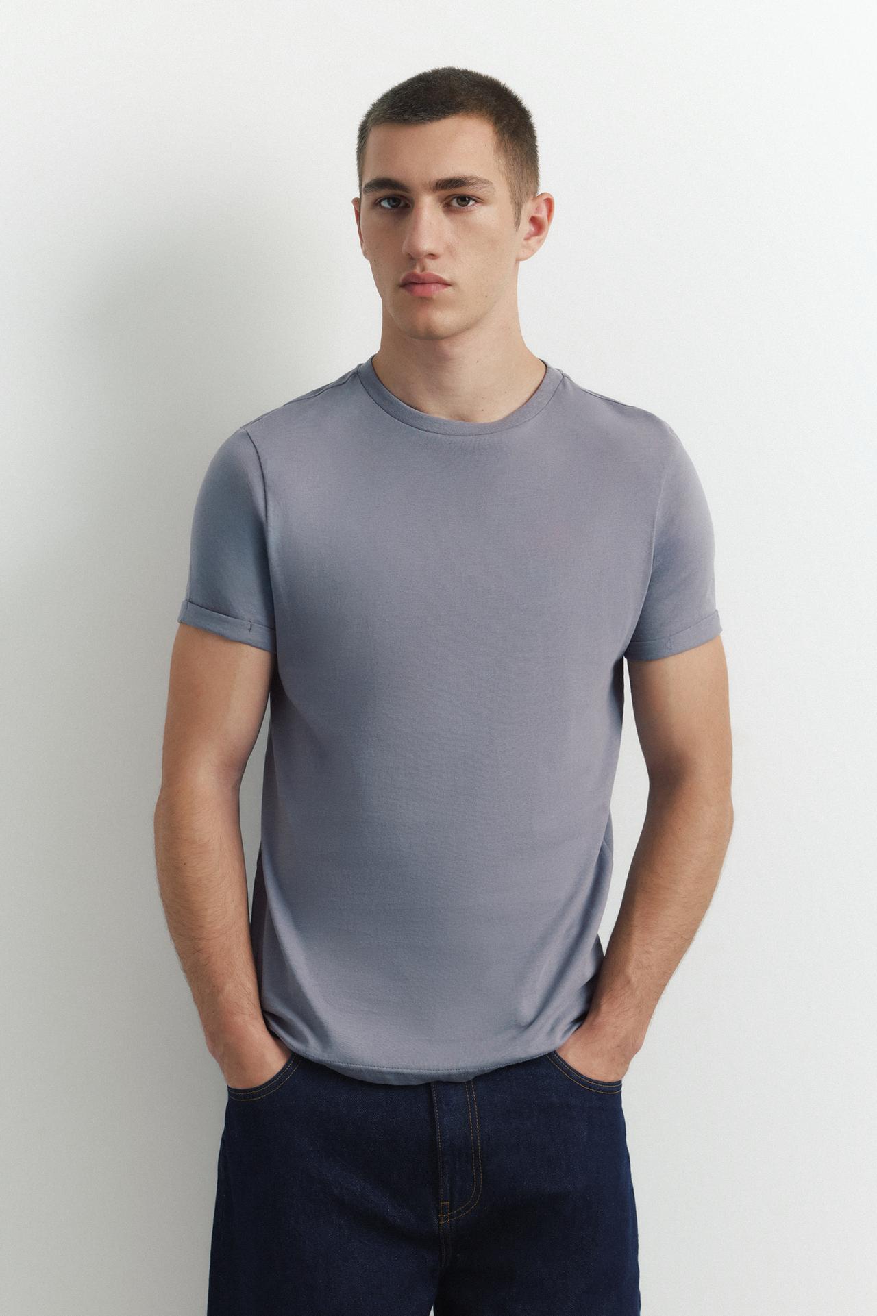Muscle fit T-shirt — Blue