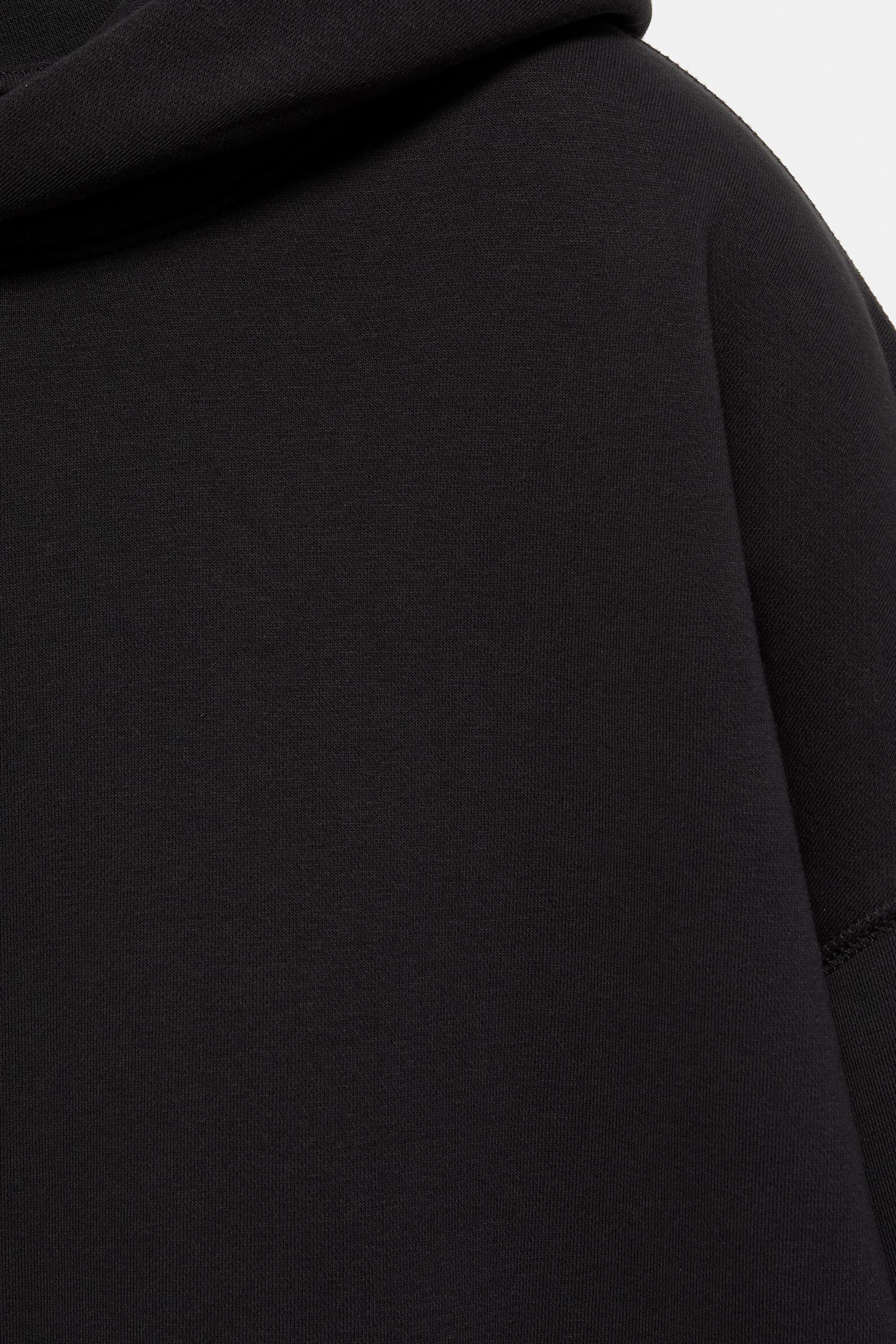 Boxy fit hoodie — Black