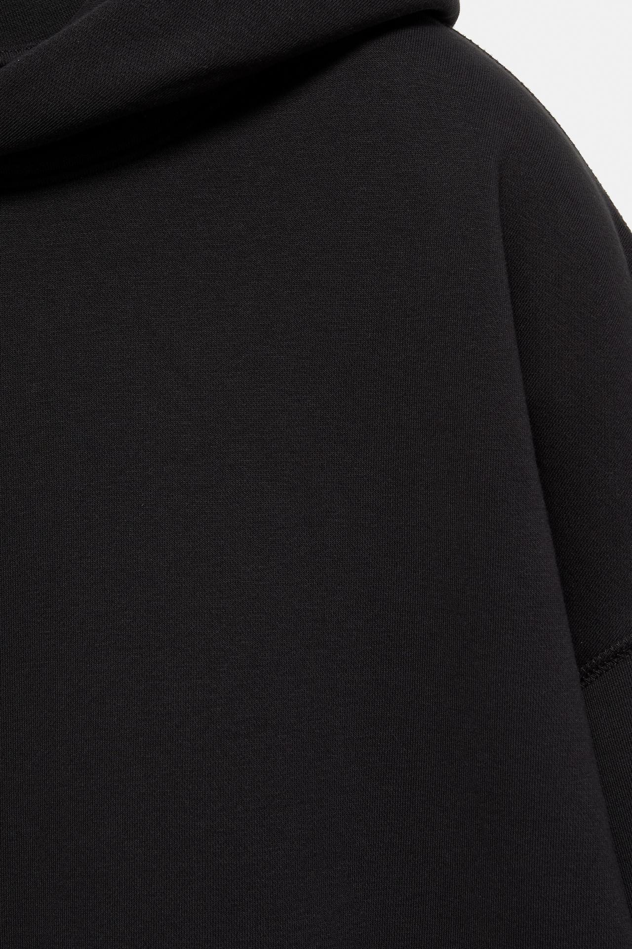 Boxy fit hoodie — Black