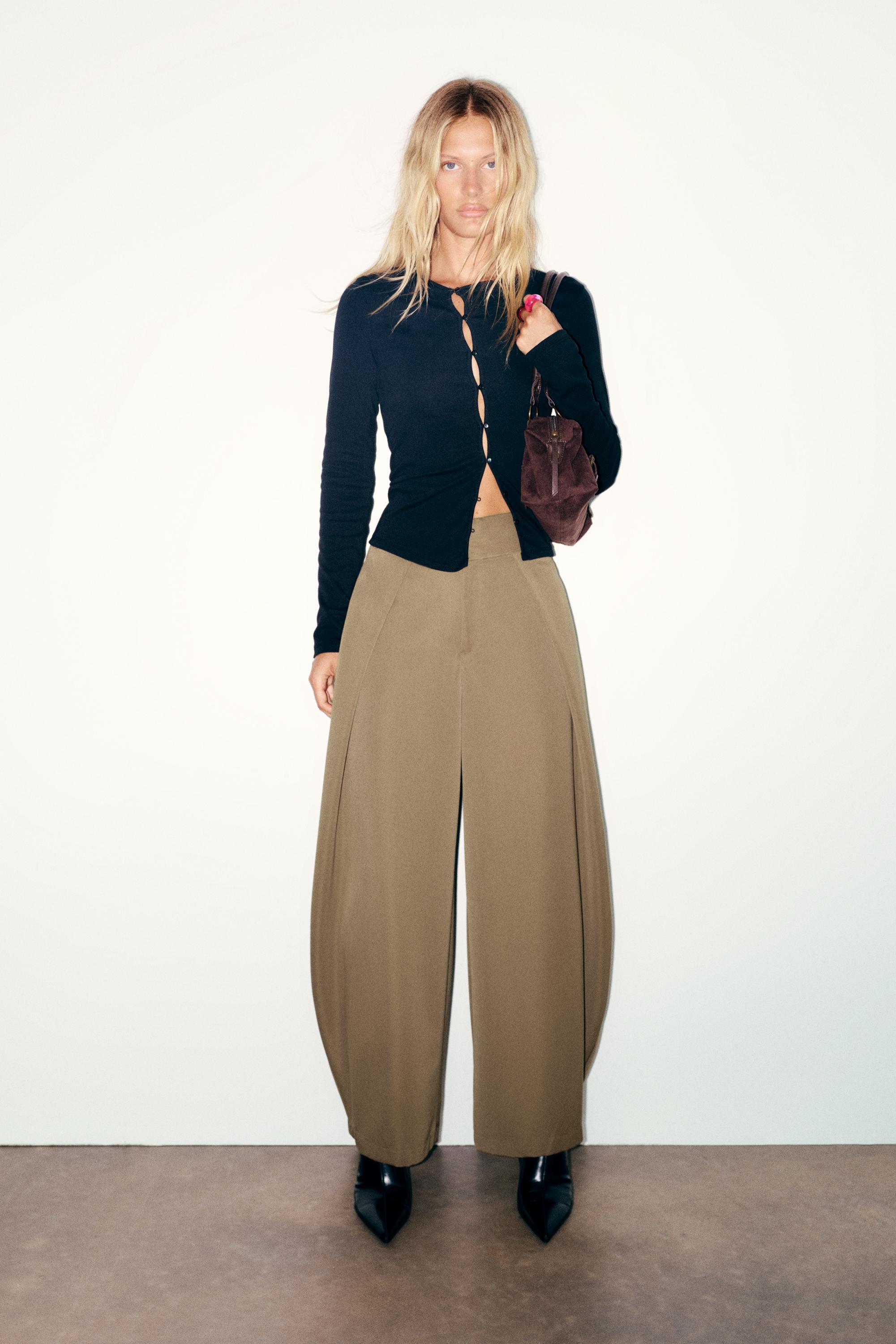 Pantalón balloon pinzas