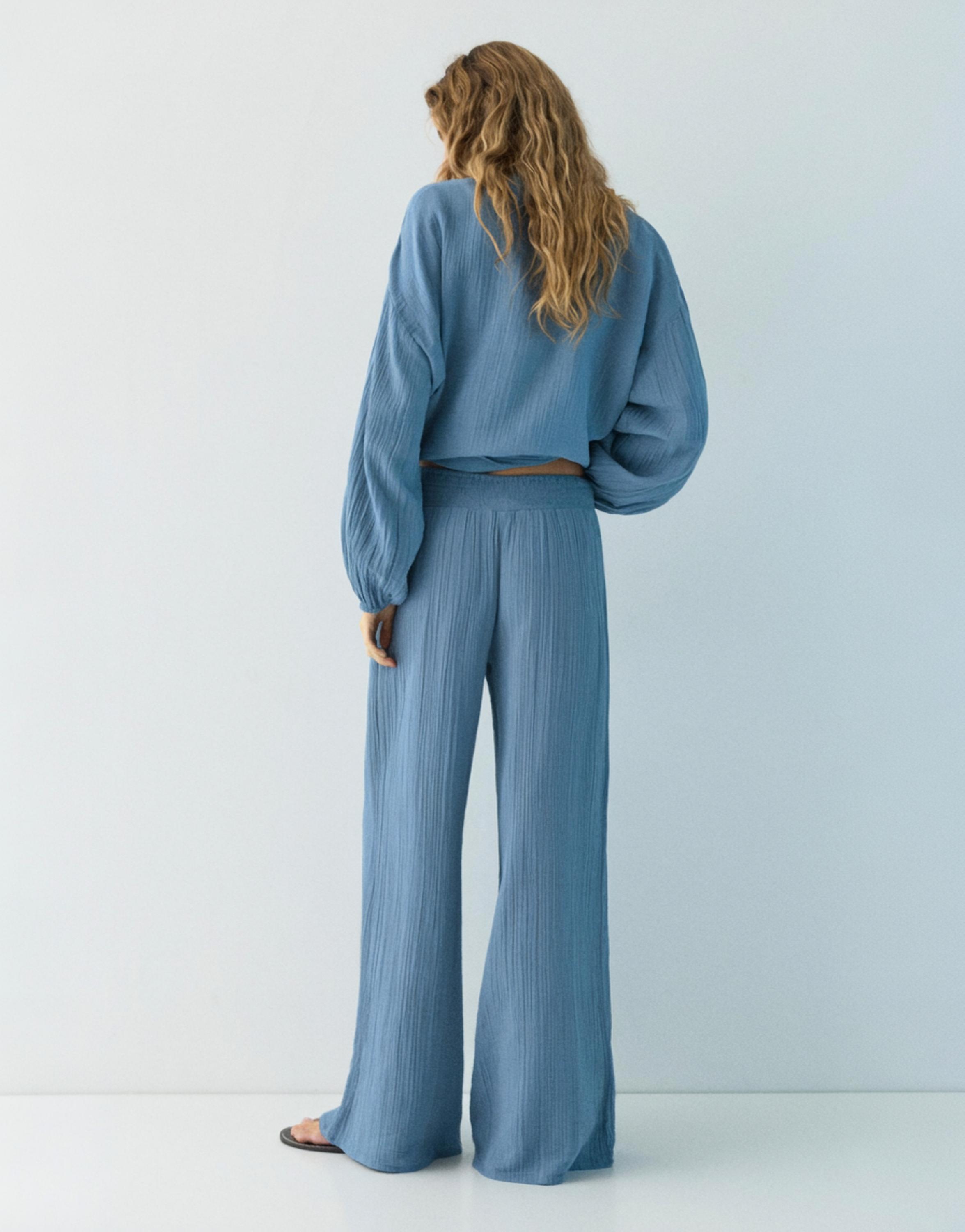 Gazeli görünümlü salaş pantolon - Görsel 11