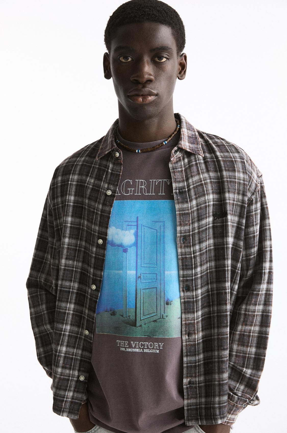 Magritte door T-shirt - pull&bear
