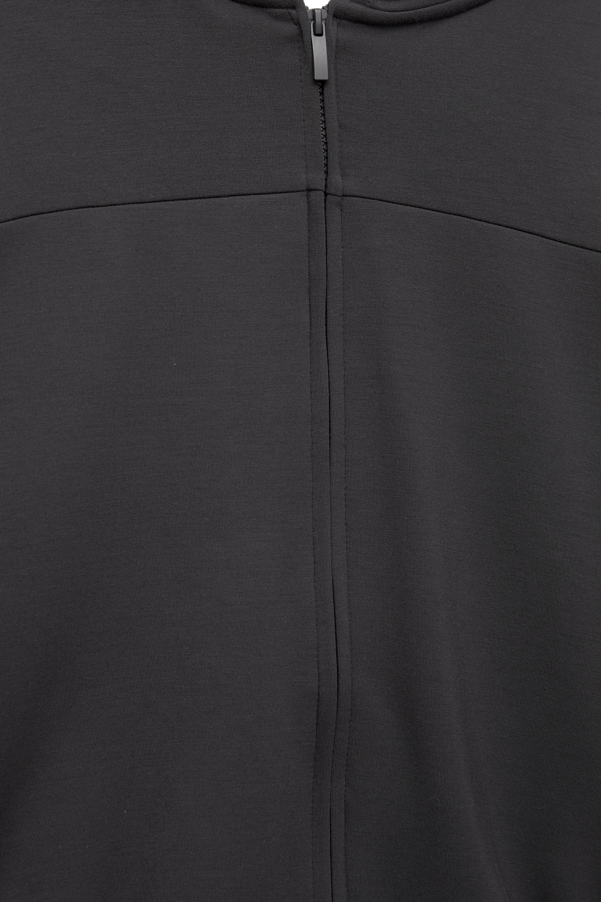 Soft touch hooded sweatshirt — Black