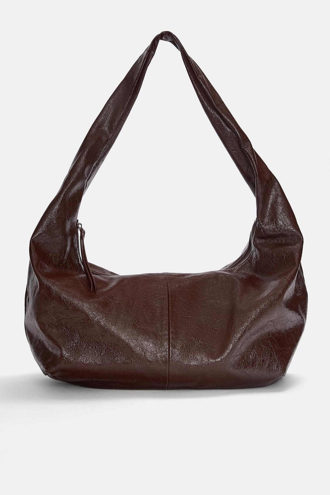 Creased-effect maxi shopper bag - PULL&BEAR 