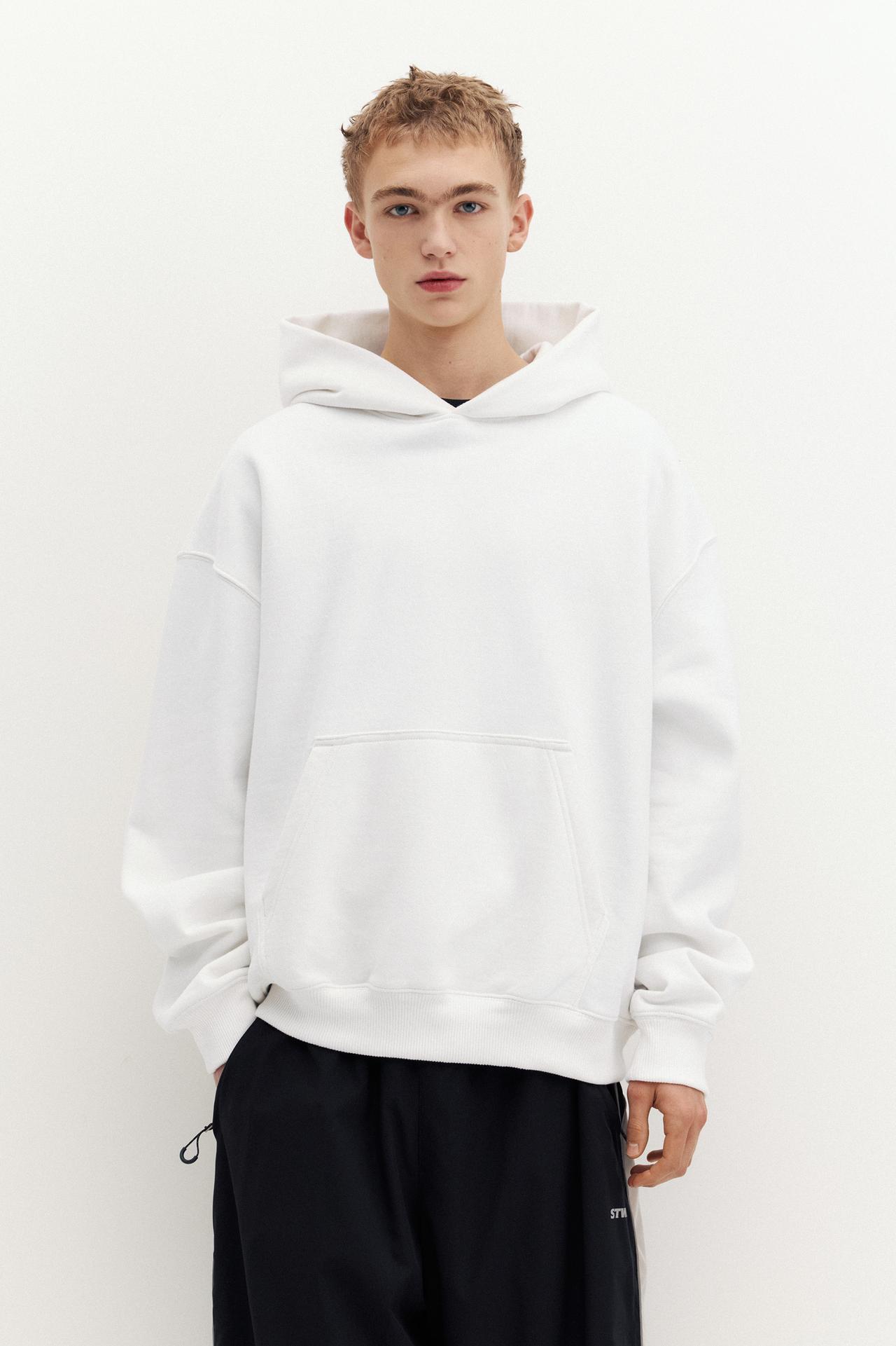STWD hood sweatshirt — Off white