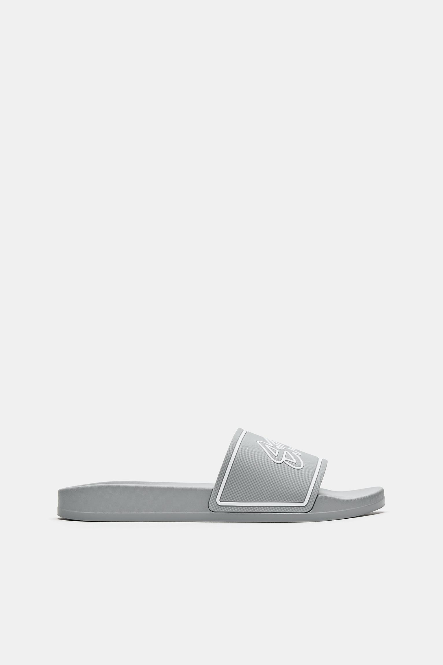 STWD logolu kauçuk sandalet - Görsel 23