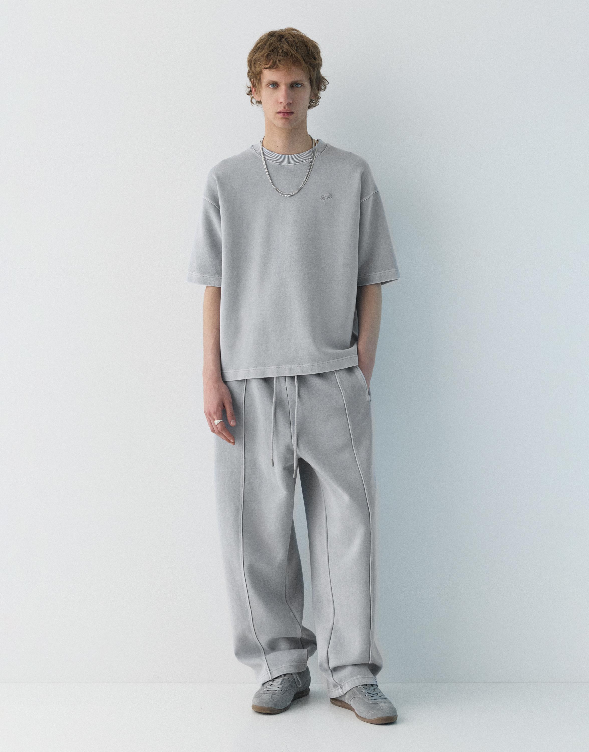 Soluk efektli STWD t-shirt - Görsel 10