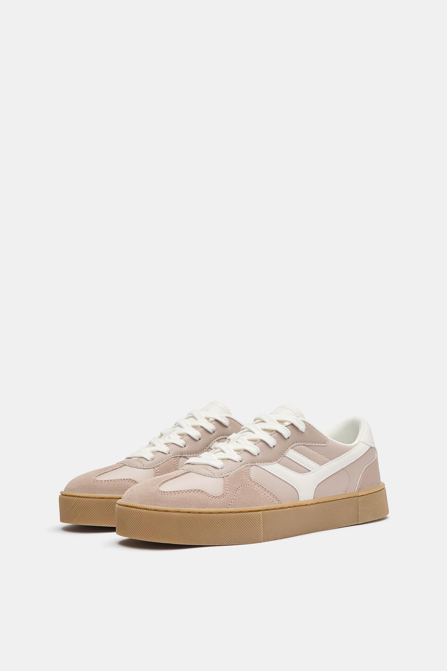 Chunky retro trainers — Pink