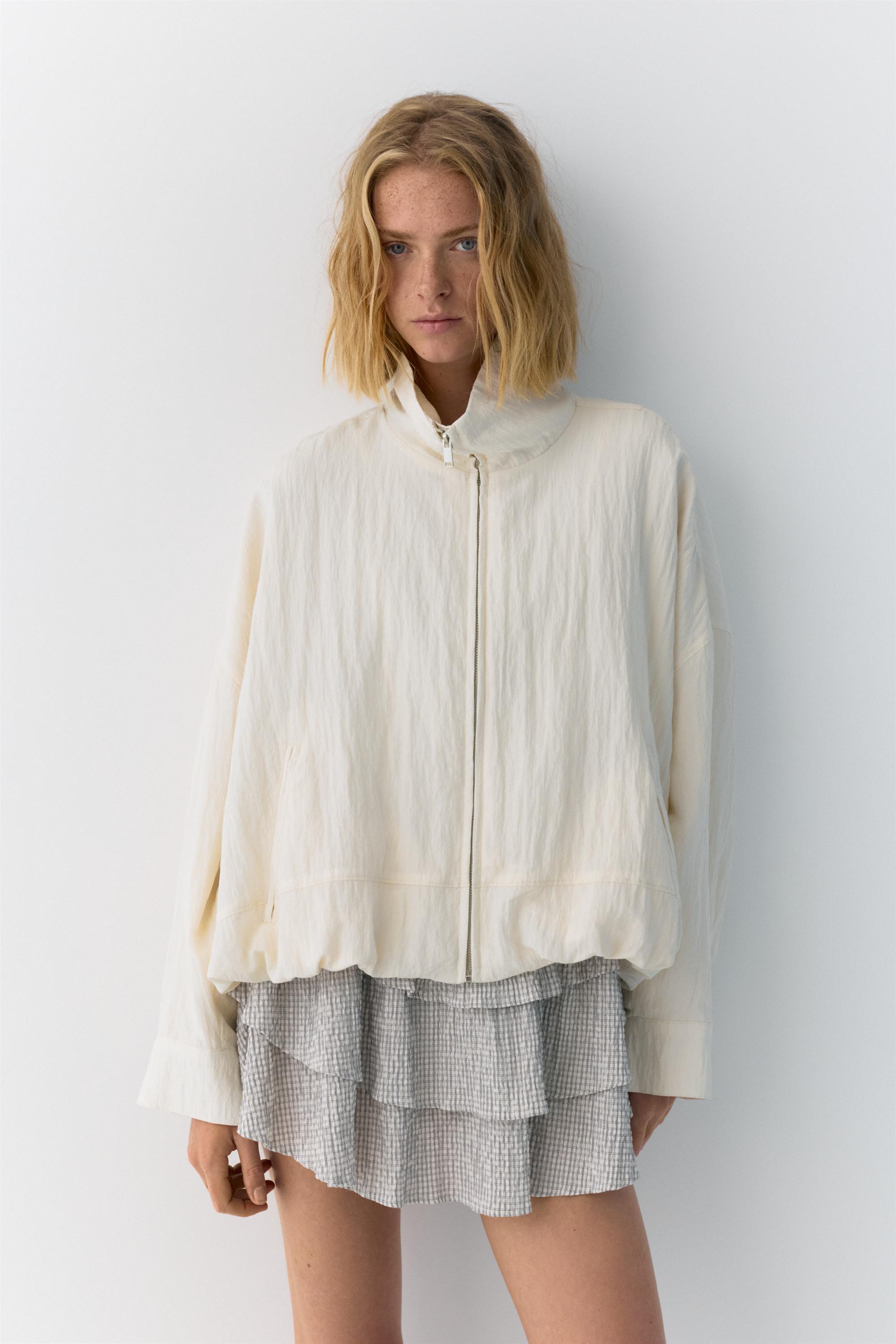 Dik yaka balon ceket - Görsel 15