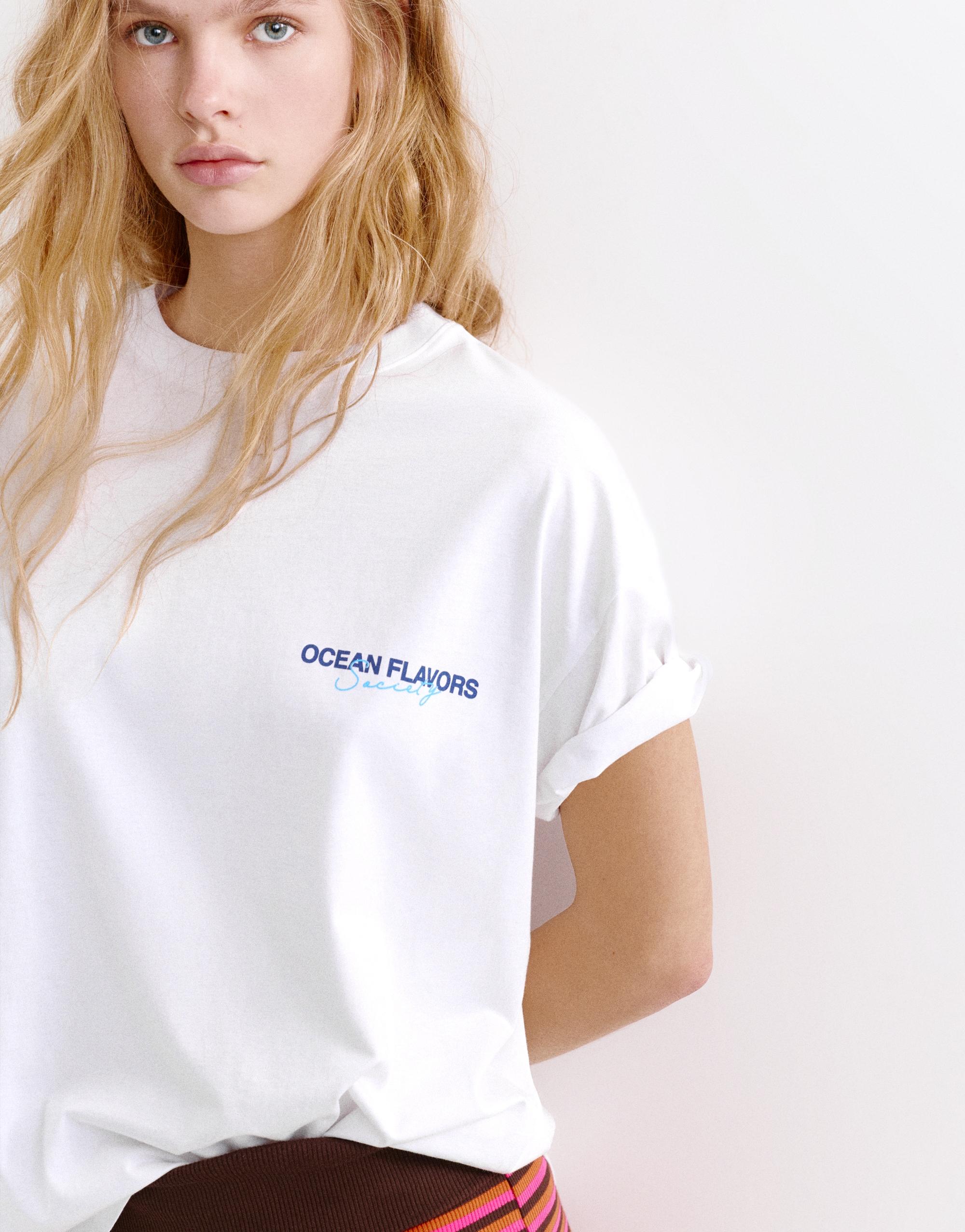 Istakoz grafik baskılı t-shirt - Görsel 23