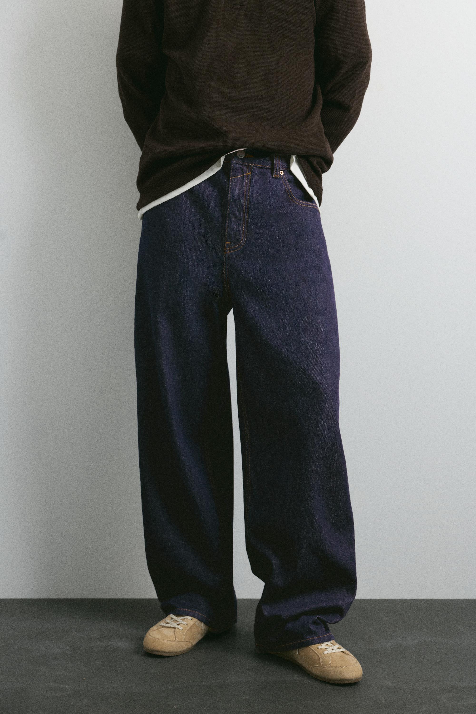 Relaxed baggy jeans — Navy