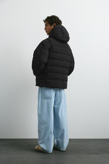 STWD hooded puffer jacket — Black 3