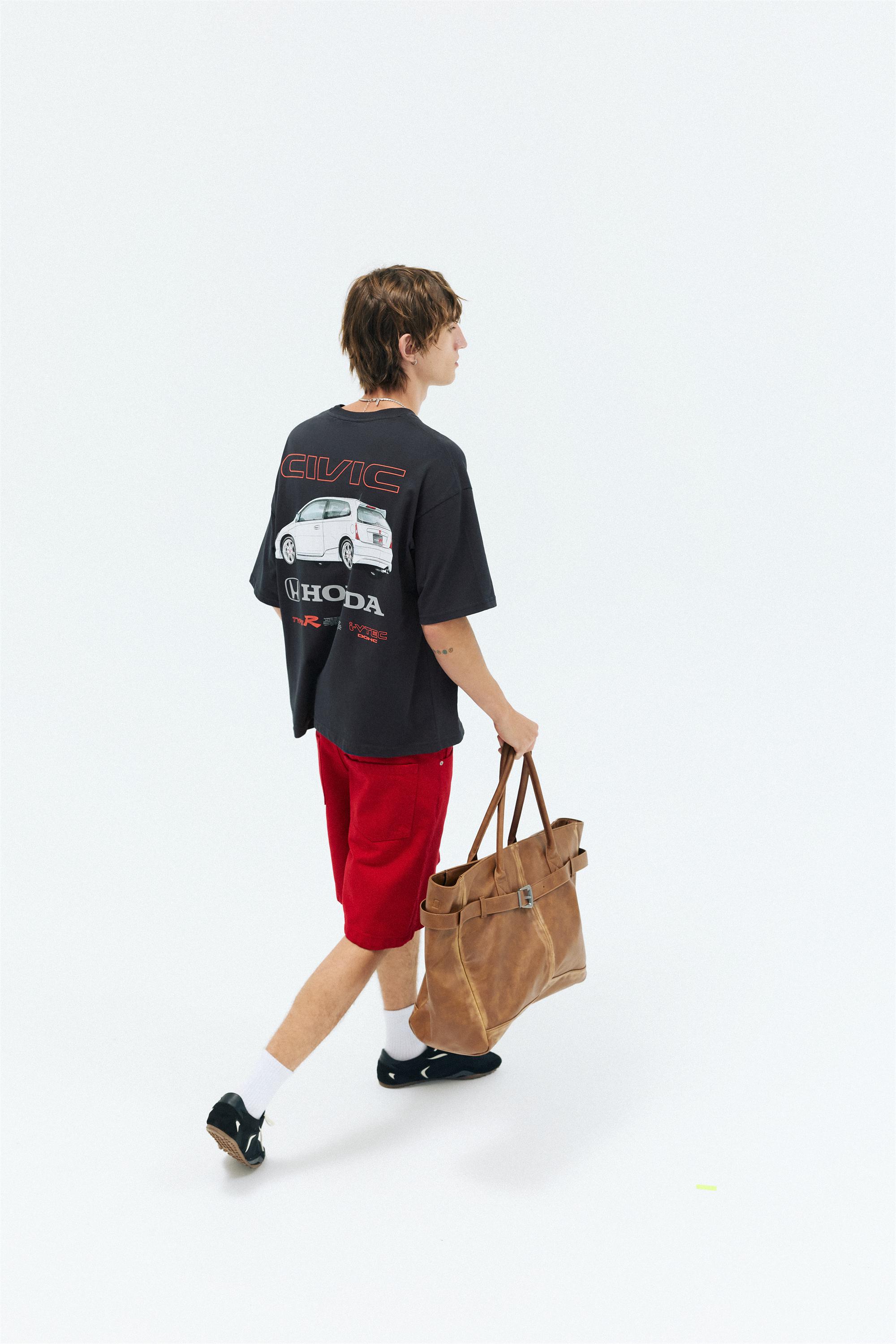 Honda Civic Graphic T-shirt — Anthracite grey