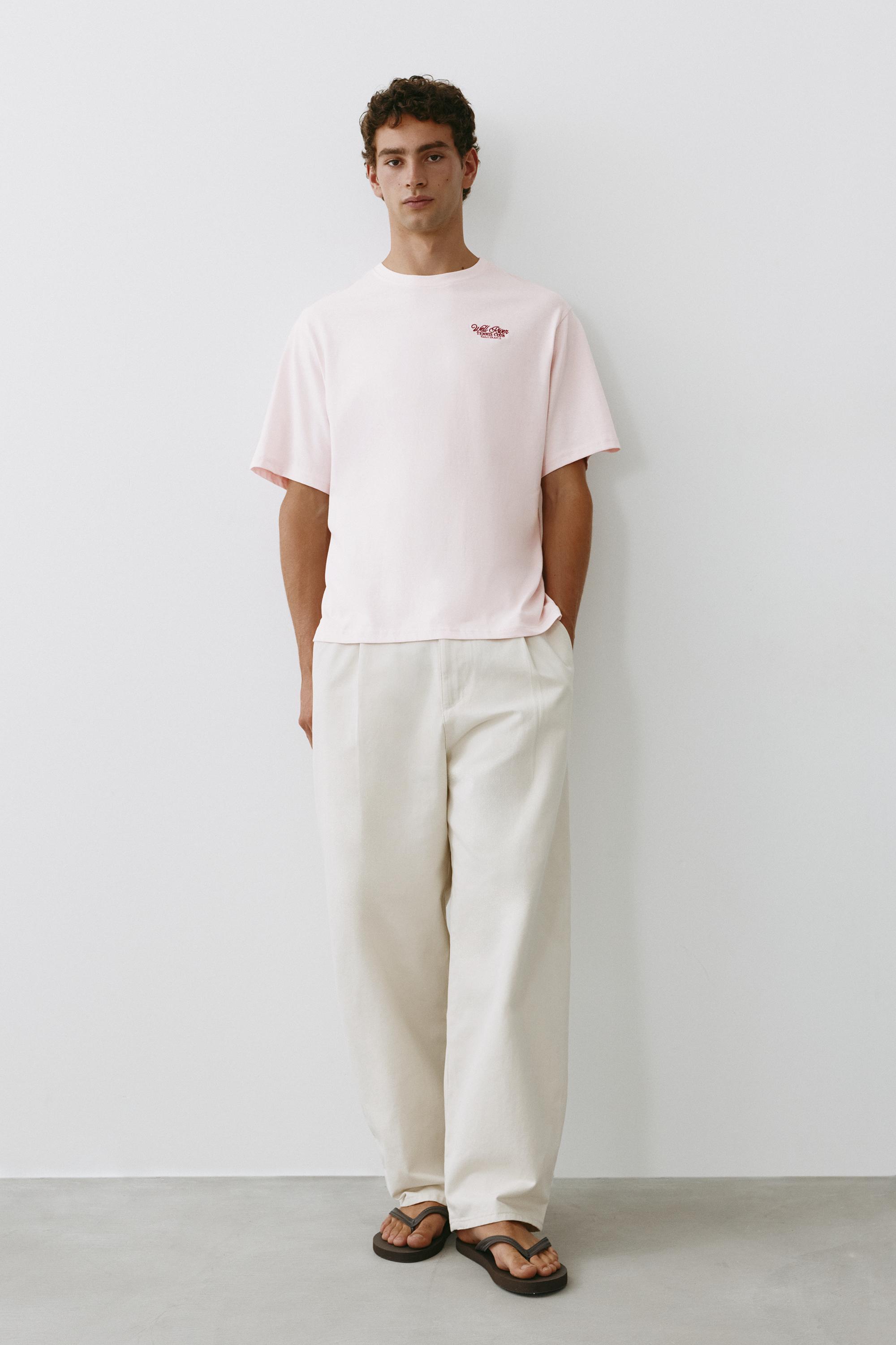 Tennis Club graphic T-shirt — Pink