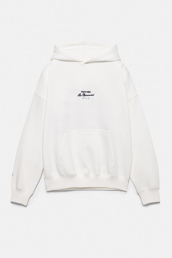 adidas Originals Sweat à Capuche Cropped Femme Blanc