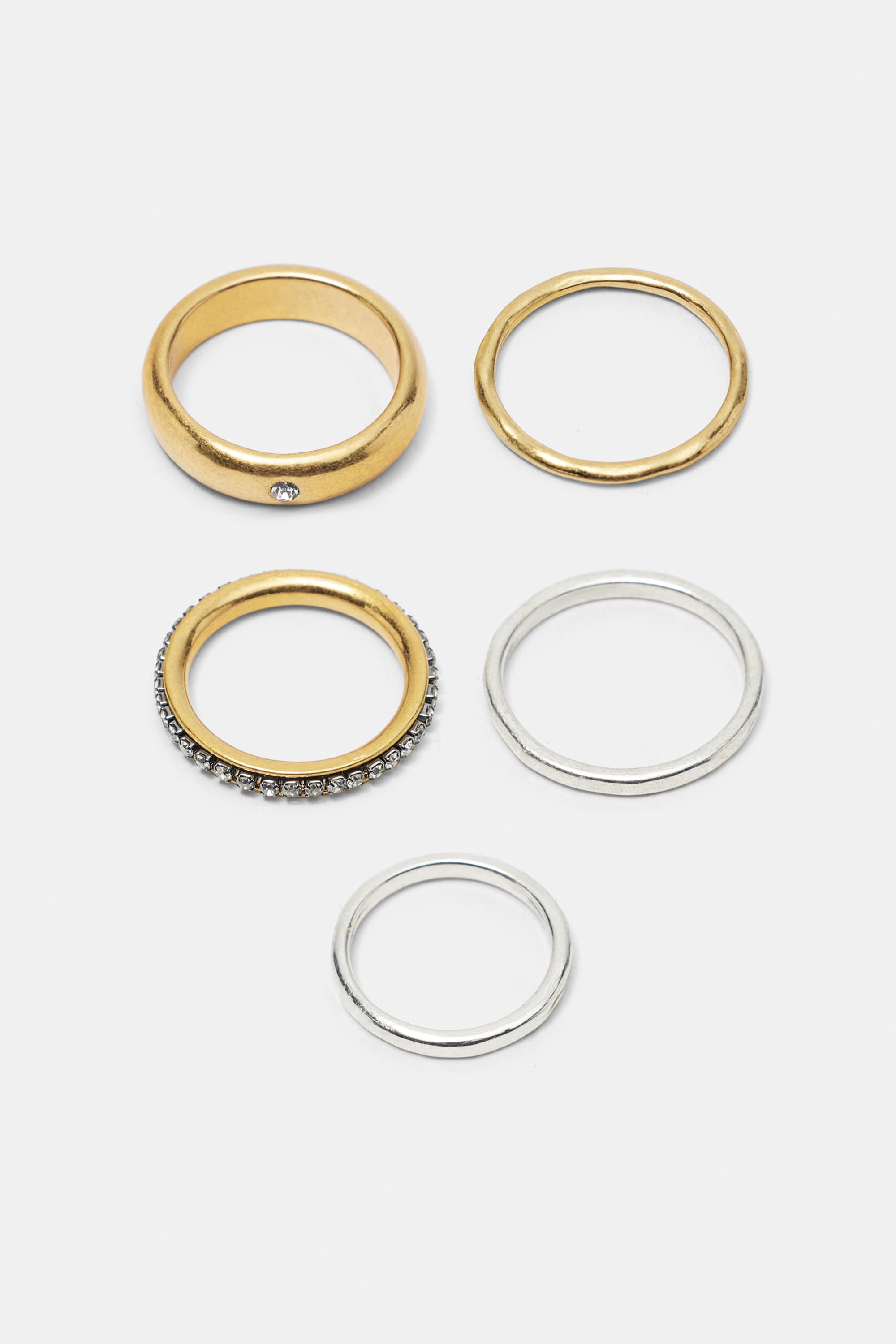 Pack 5 anillos brillo