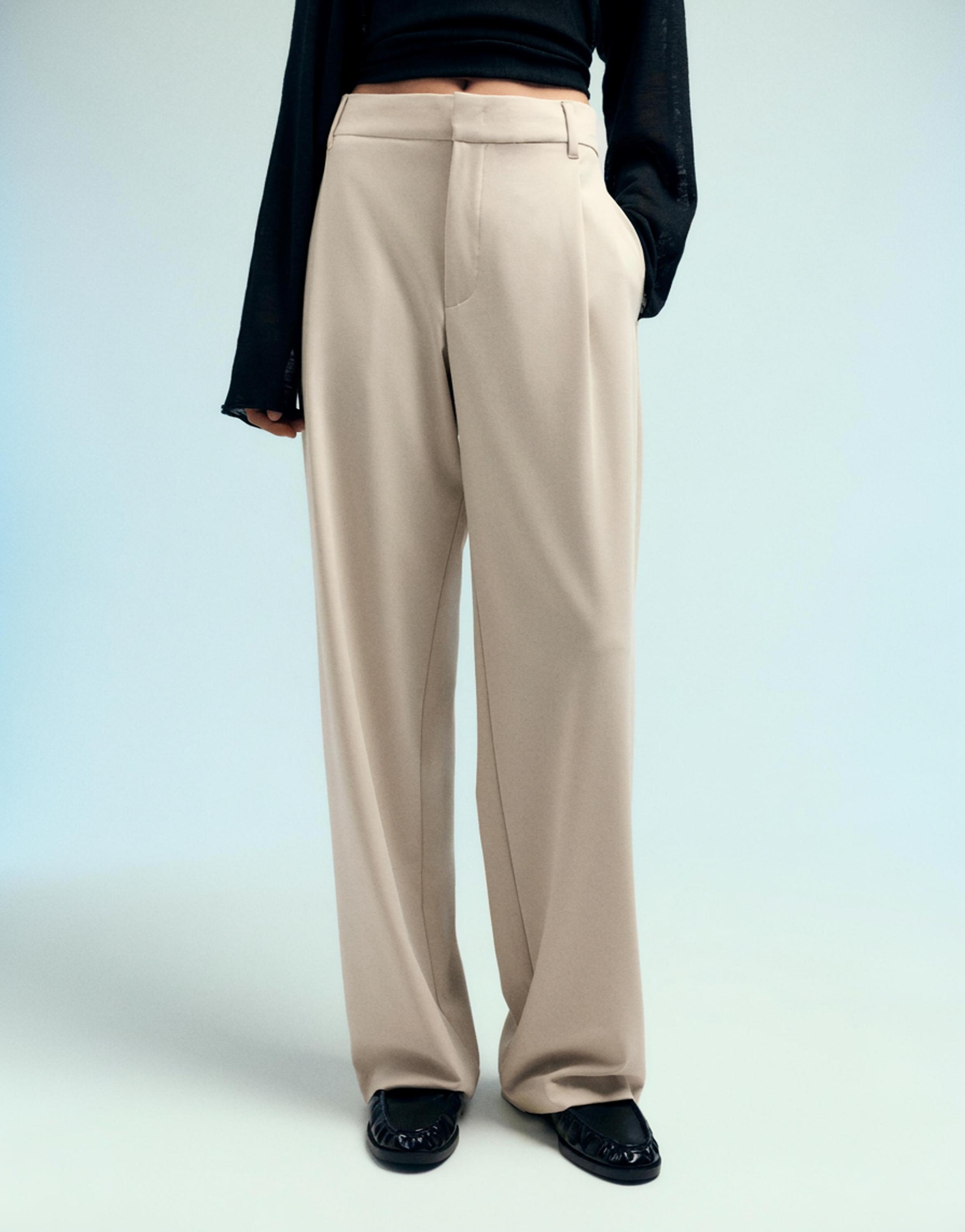 Darted smart trousers — Vanilla