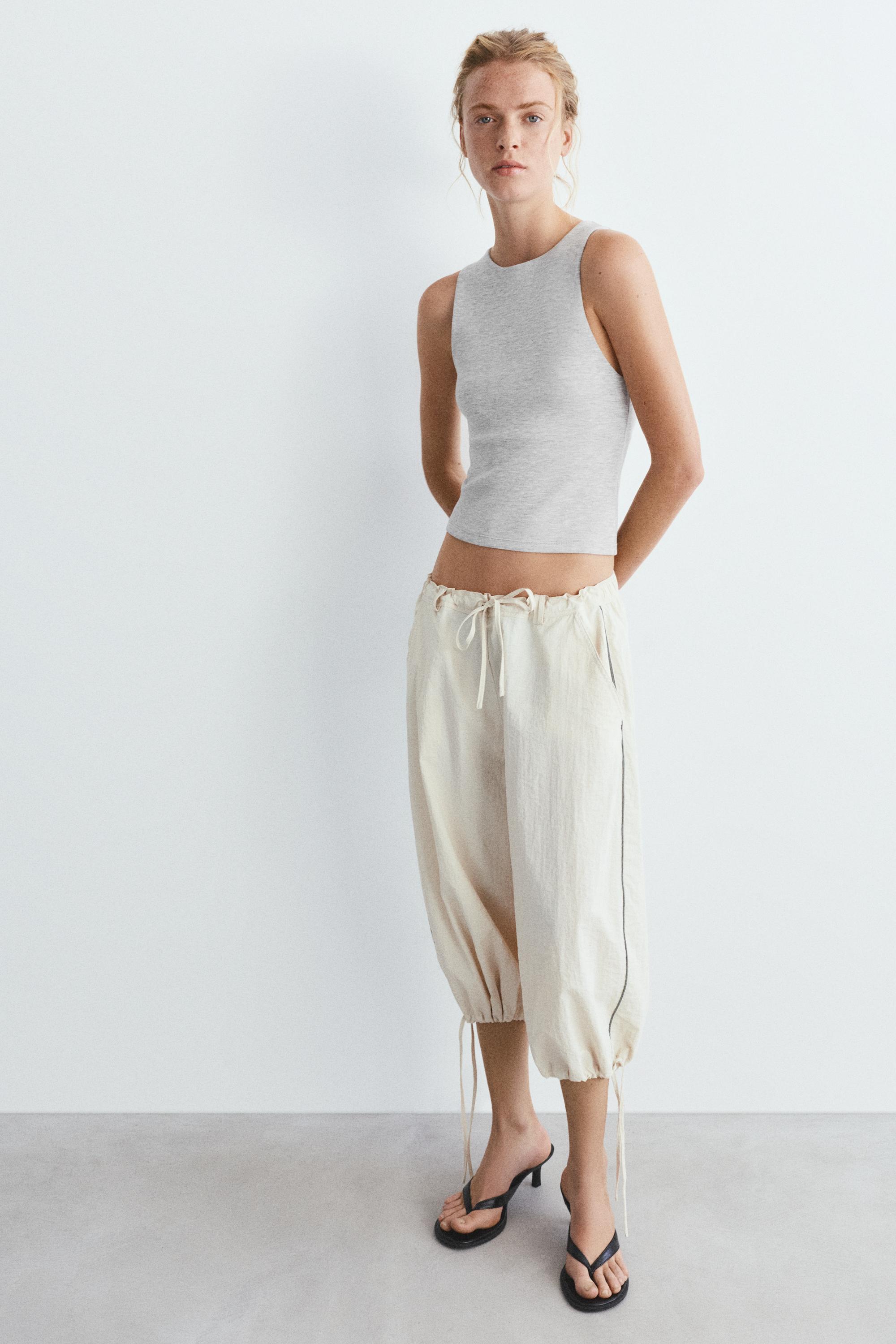 Soft-touch tank top — Grey marl