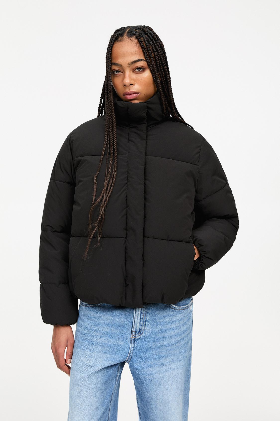 Abrigos Acolchados Chamarra De Mezclilla Pull And Bear Mujer