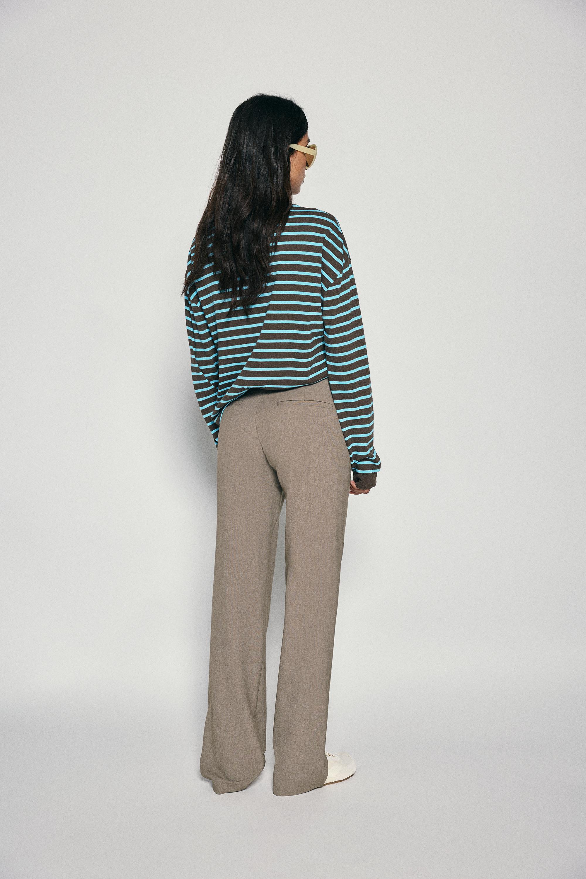 Straight-leg smart trousers — Mole brown