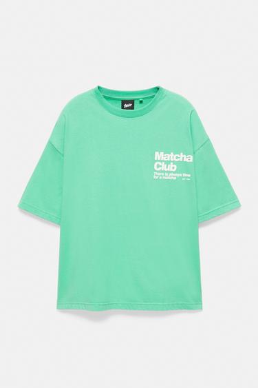 STWD Matcha Club graphic T-shirt — Green 6