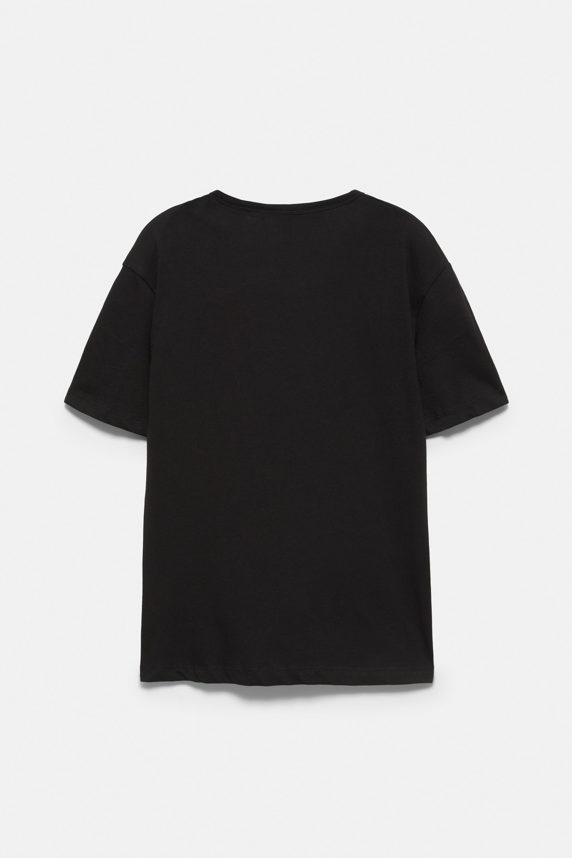 Slim fit basic T-shirt — Black