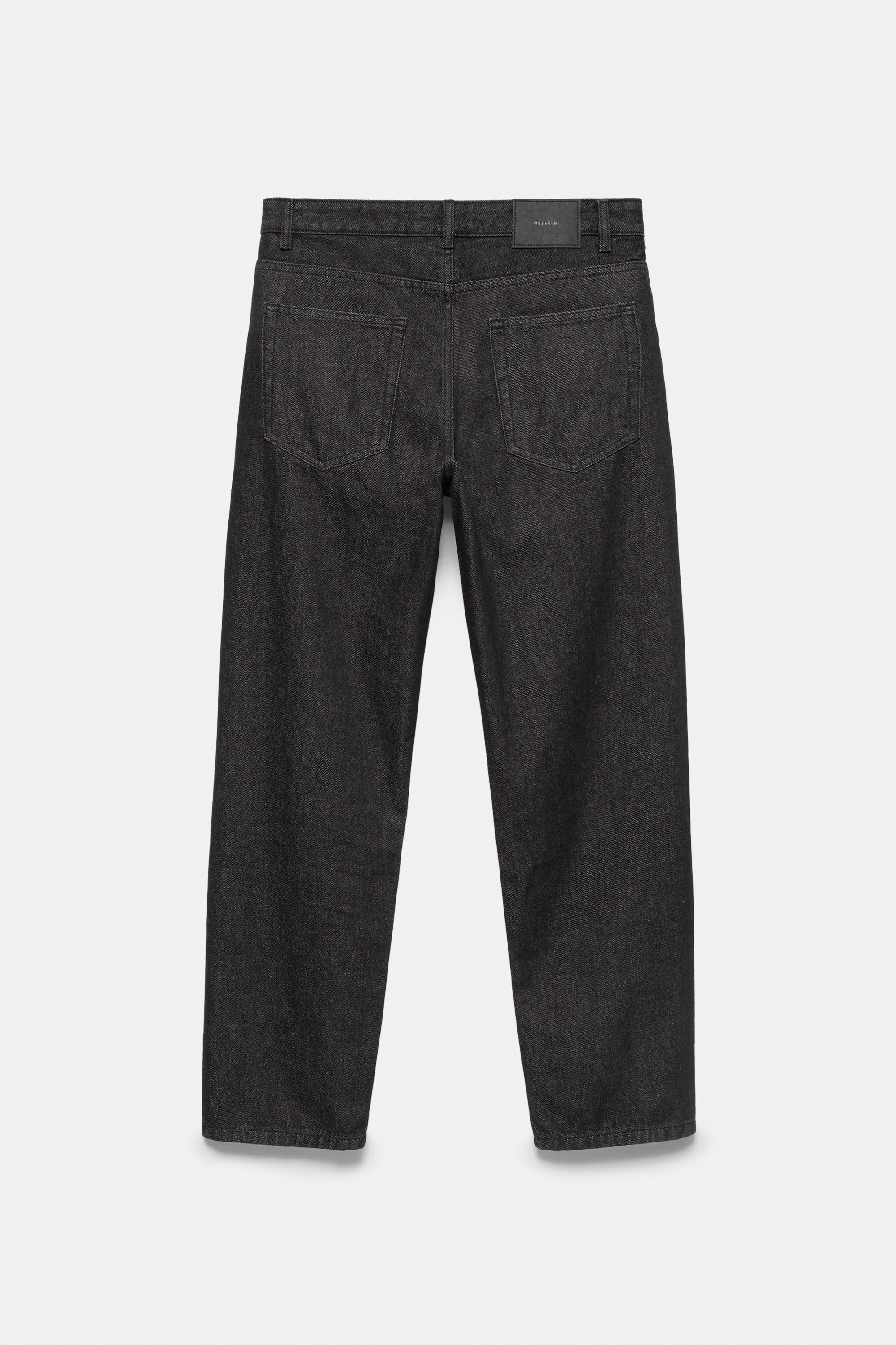 Straight-leg jeans — Black