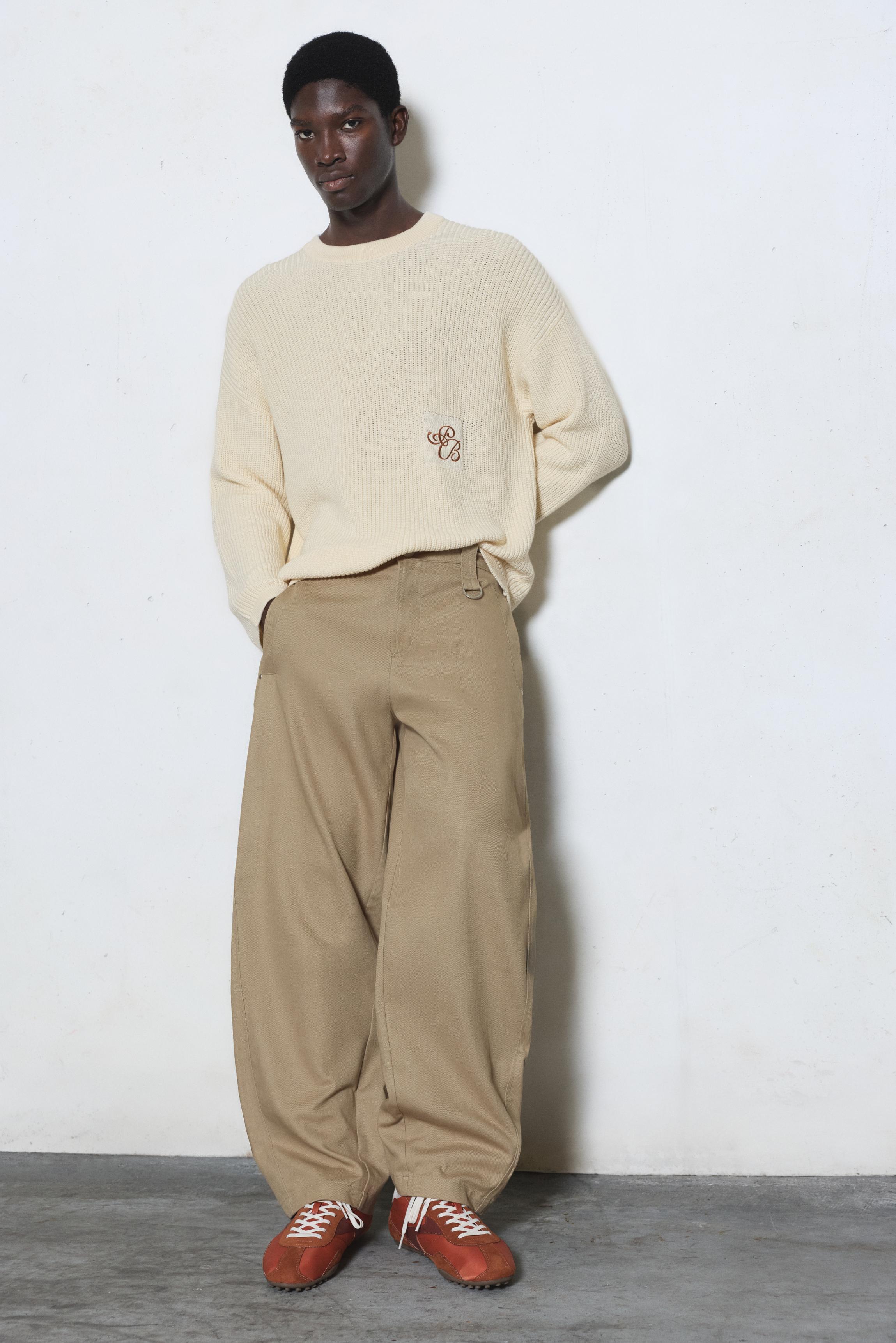 Barrel leg trousers — Ocher