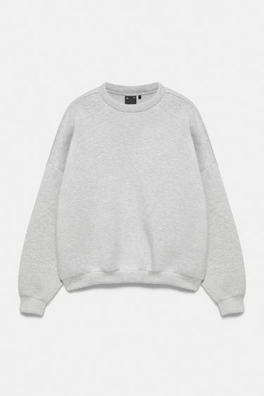 Interlock round neck sweatshirt — Grey marl 6