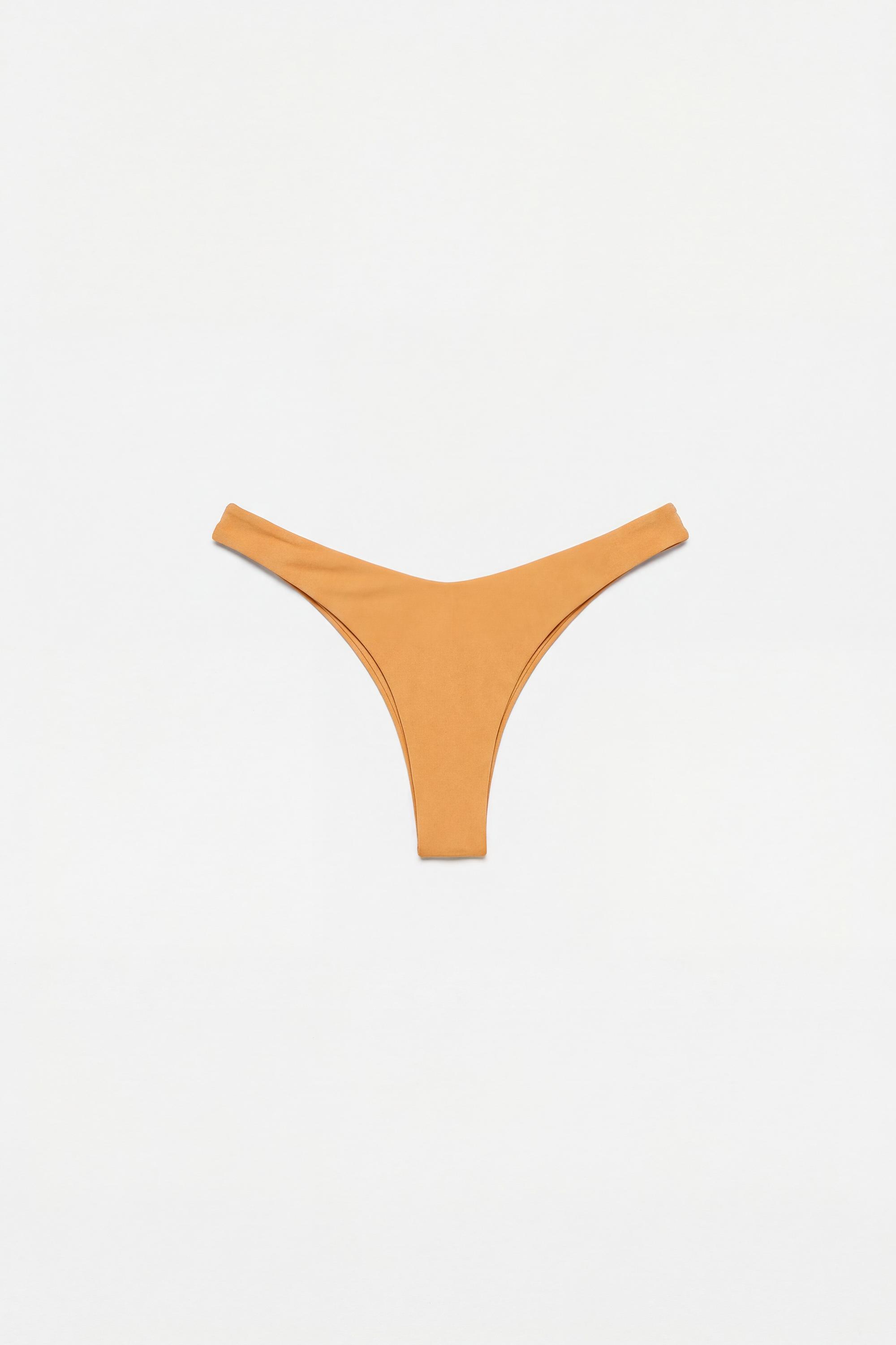 Thong bikini bottoms — Orange