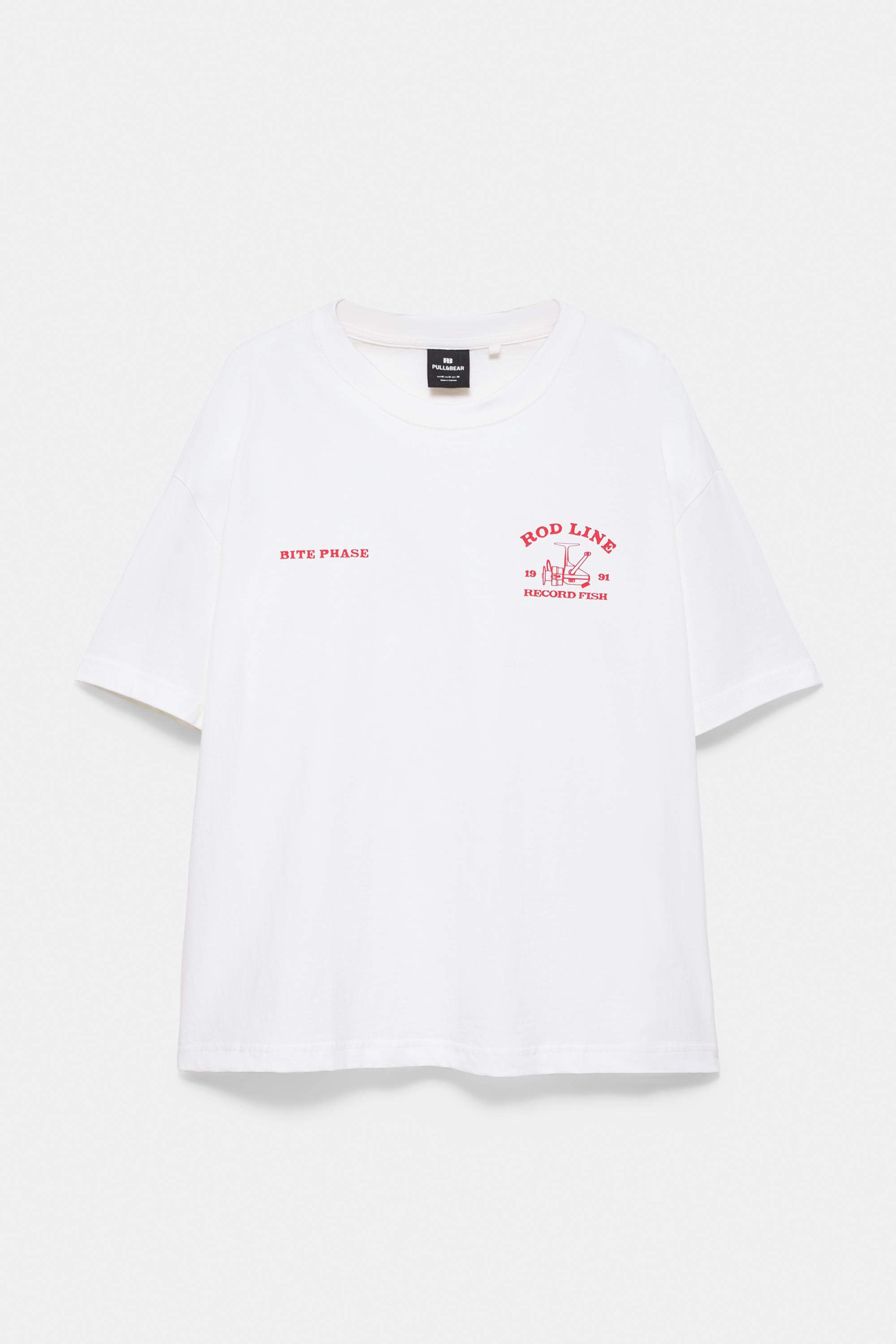 Balık grafik baskılı t-shirt - Görsel 2