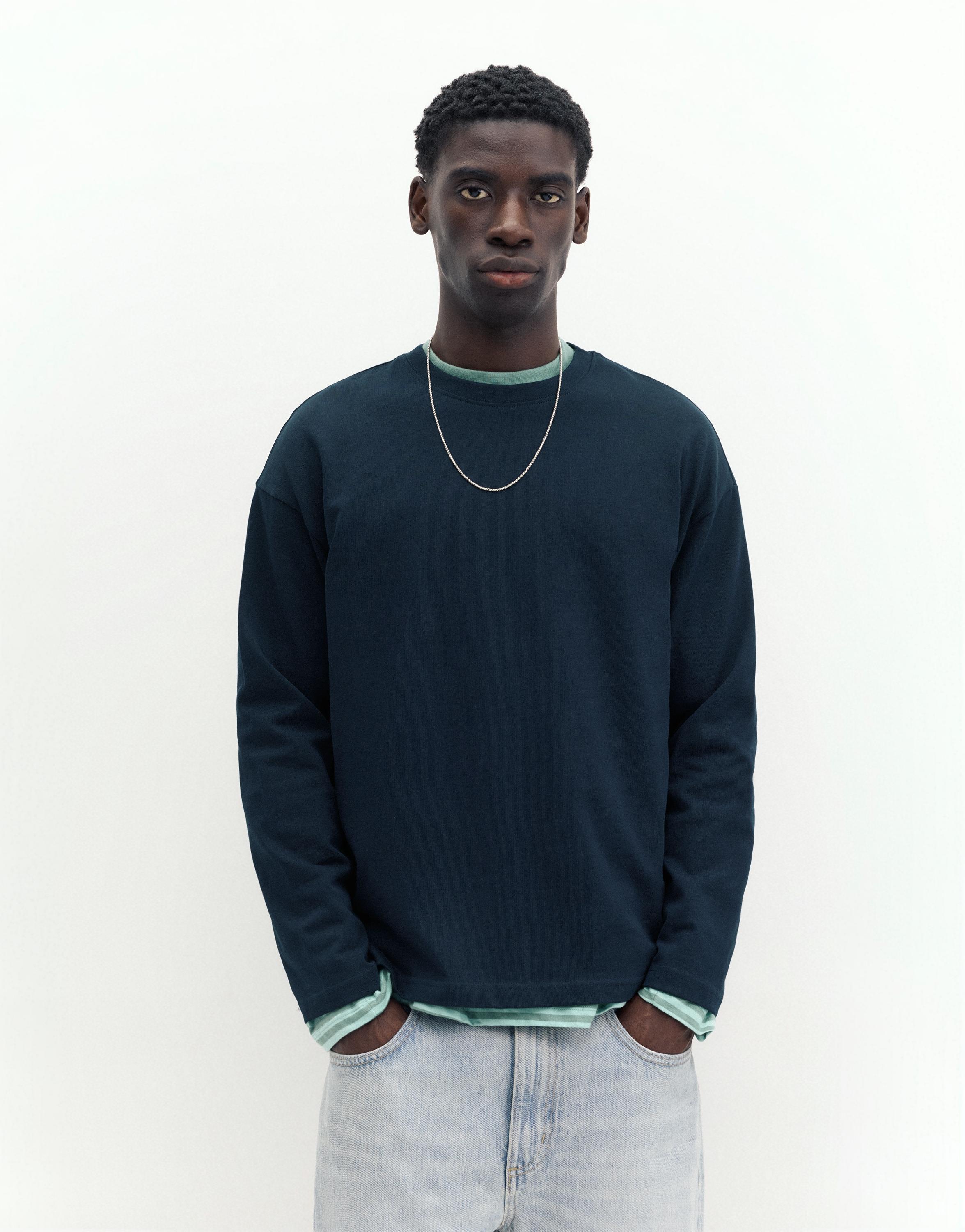 Heavy weight relaxed fit T-shirt — Navy