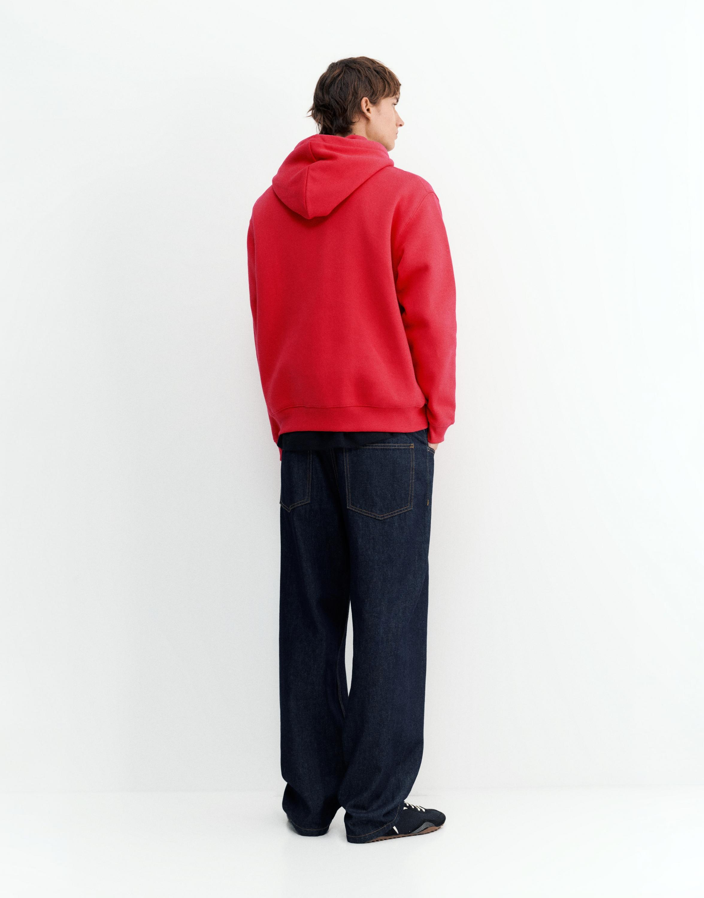 Basic hoodie — Red