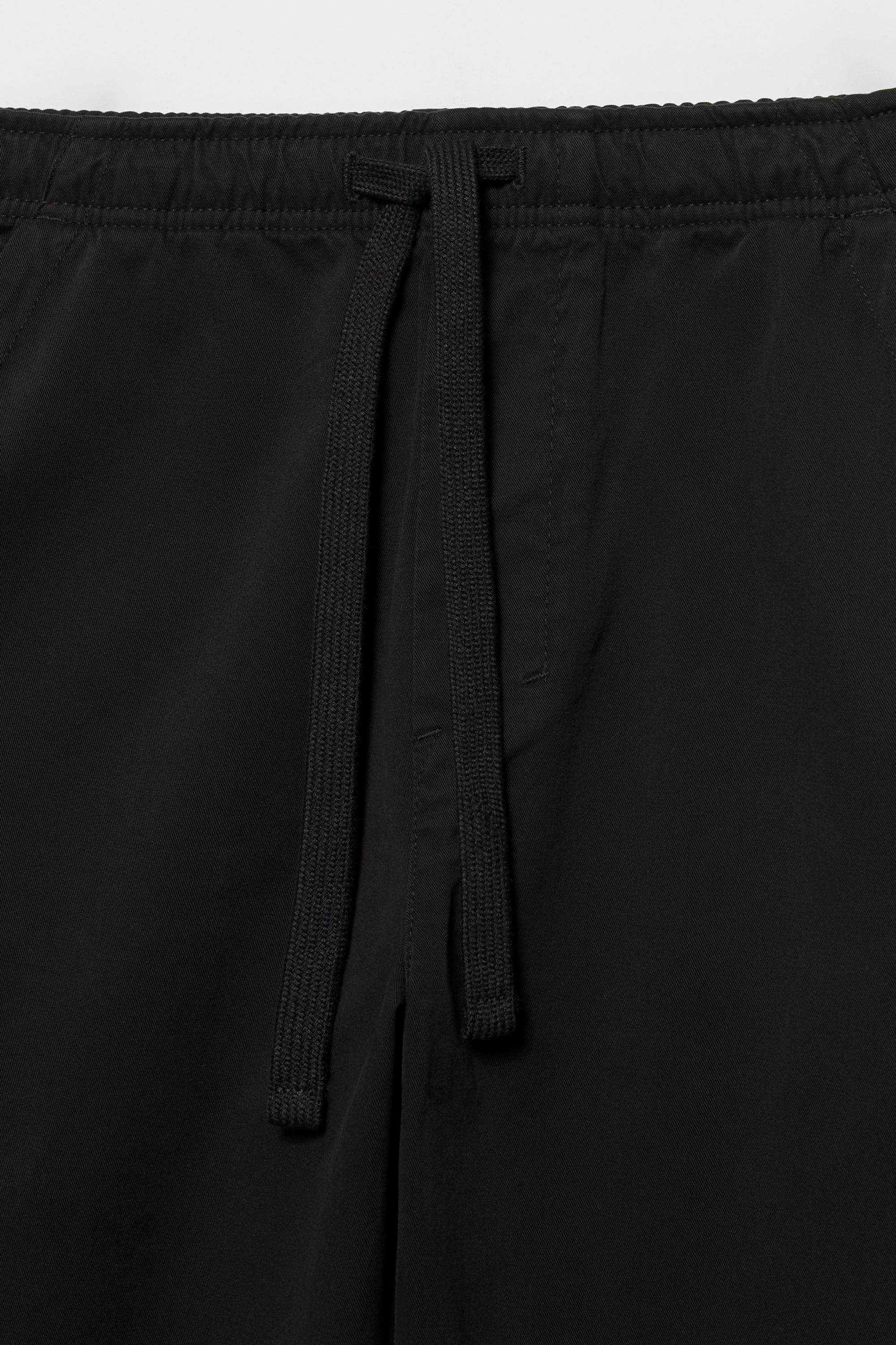 Baggy jogger pants — Black