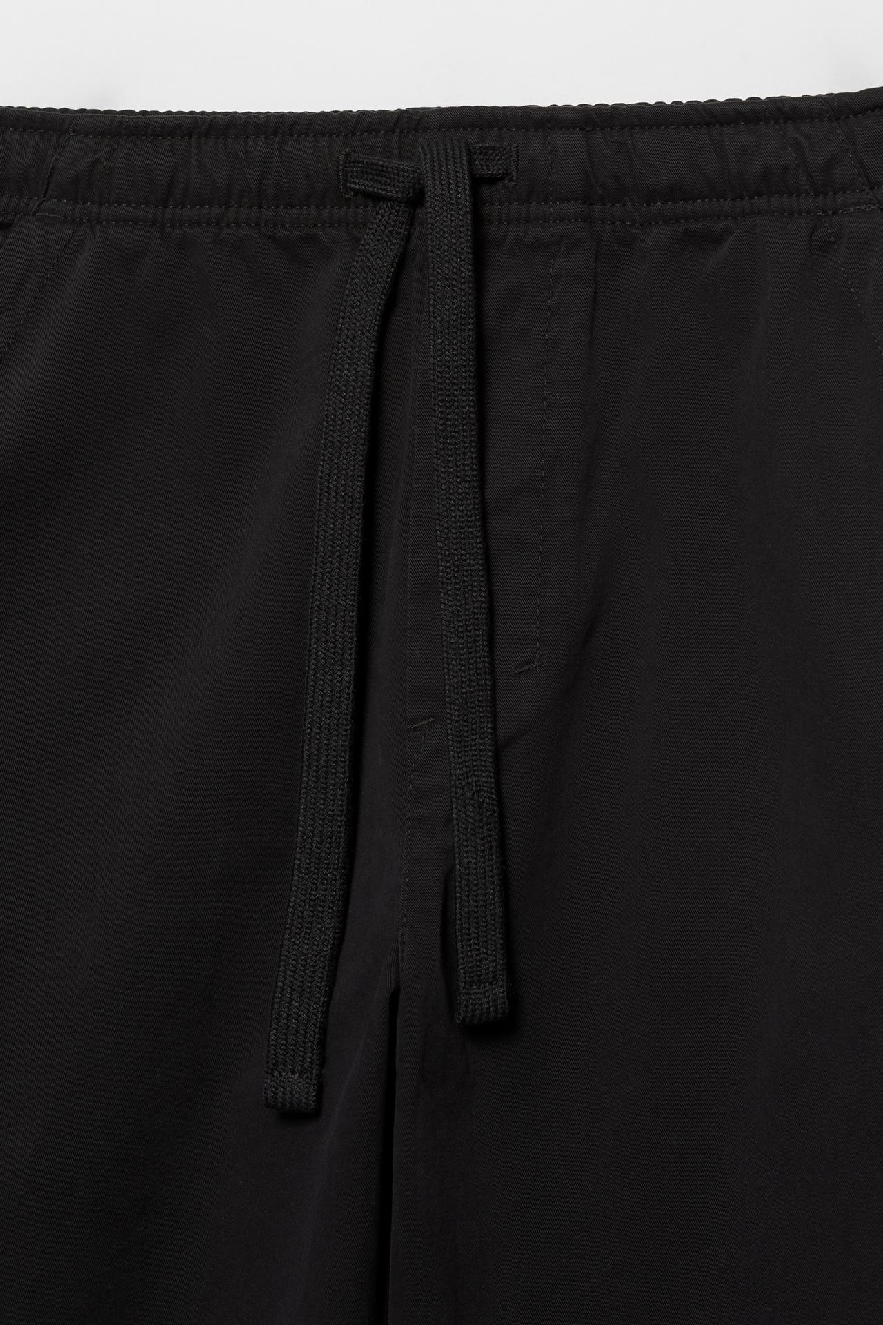Baggy jogger pants — Black