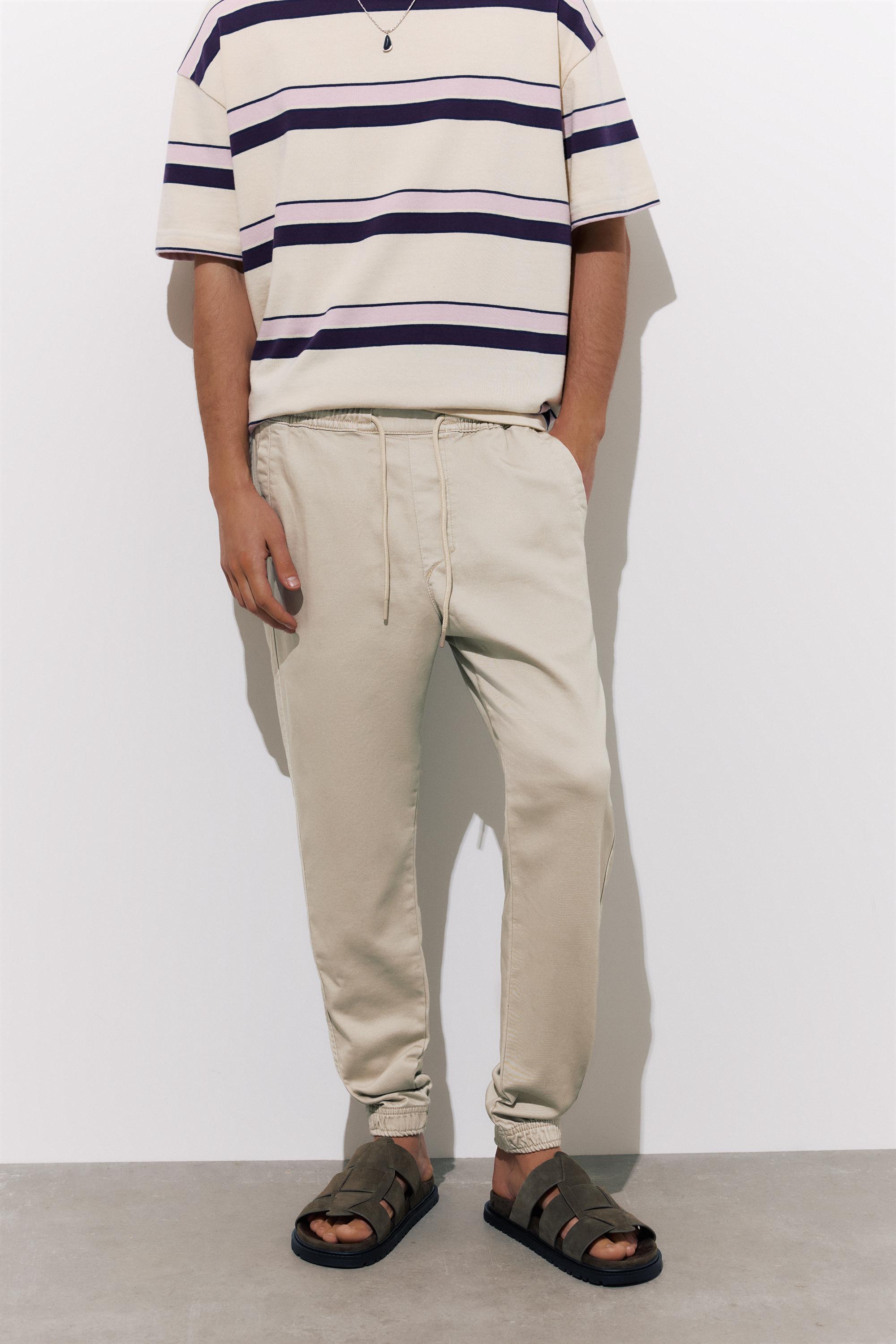 Comfort joggers — Stone