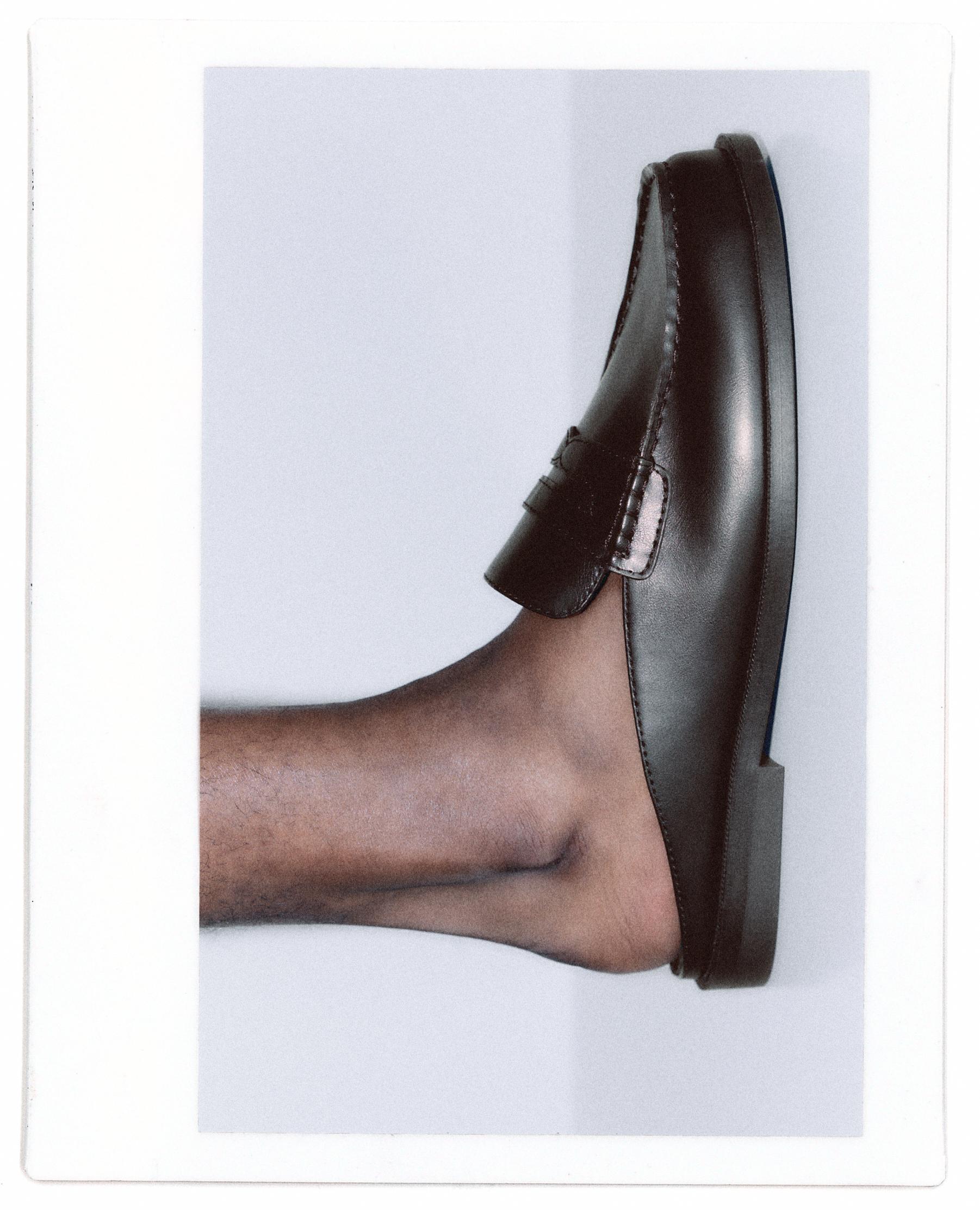 Slingback loafers — Black