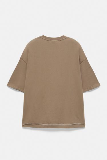 Short sleeve relaxed fit sweatshirt — Mole brown 8