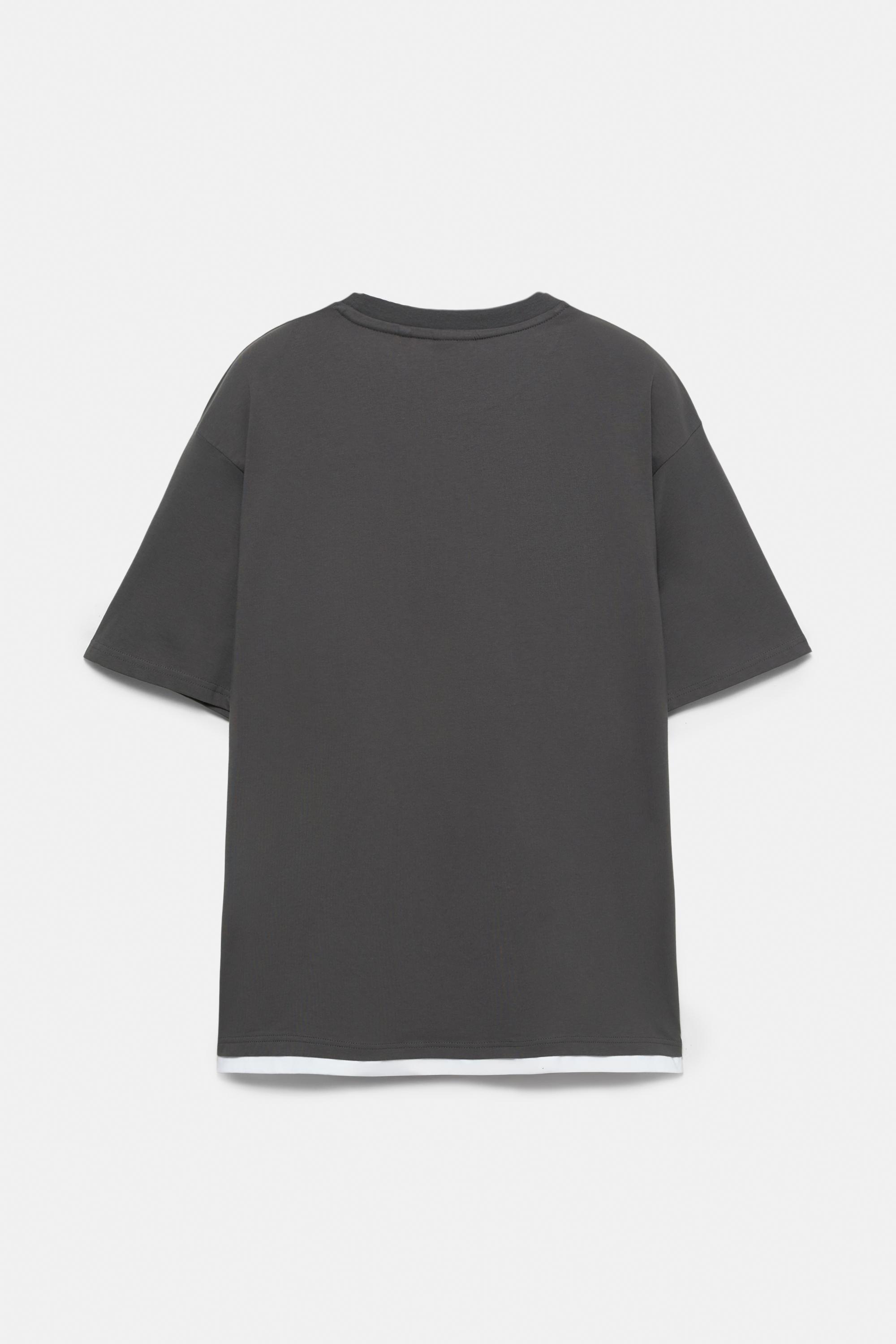 Double logo T-shirt — Blue