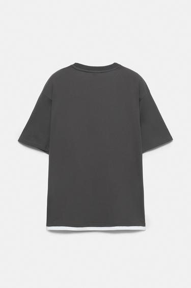 Double logo T-shirt — Blue 2