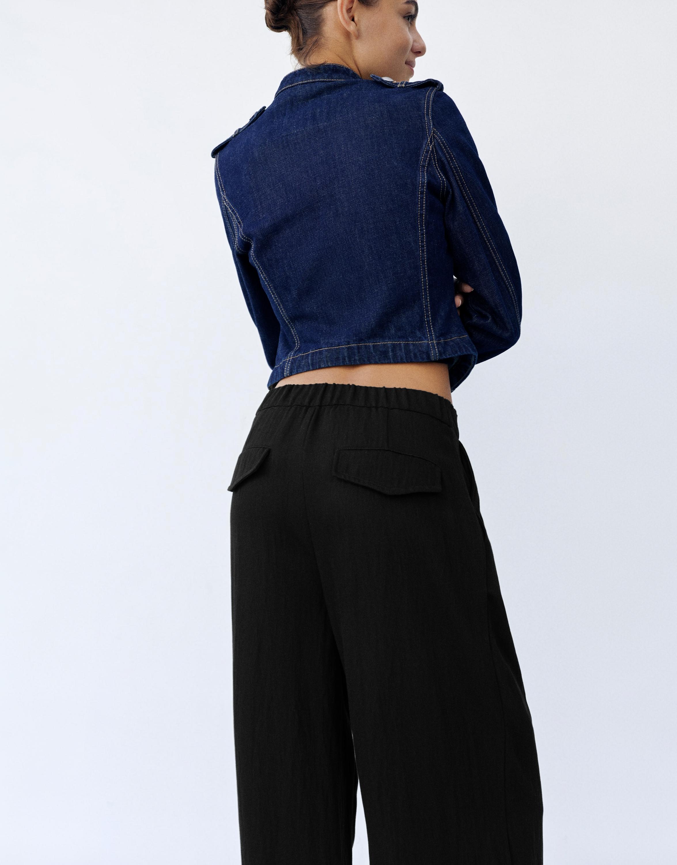 Darted smart trousers — Black
