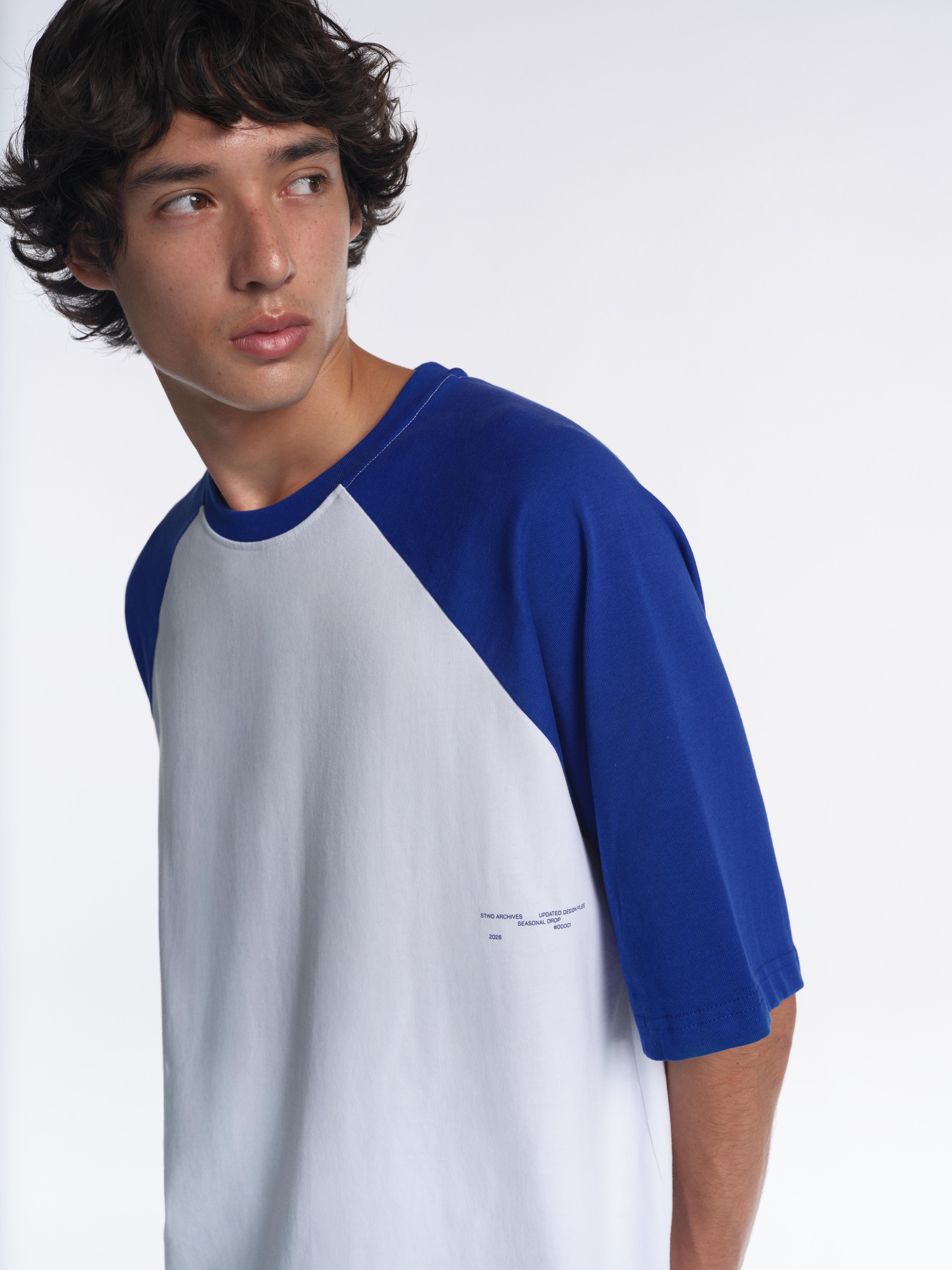 STWD raglan sleeve T-shirt — Deep blue