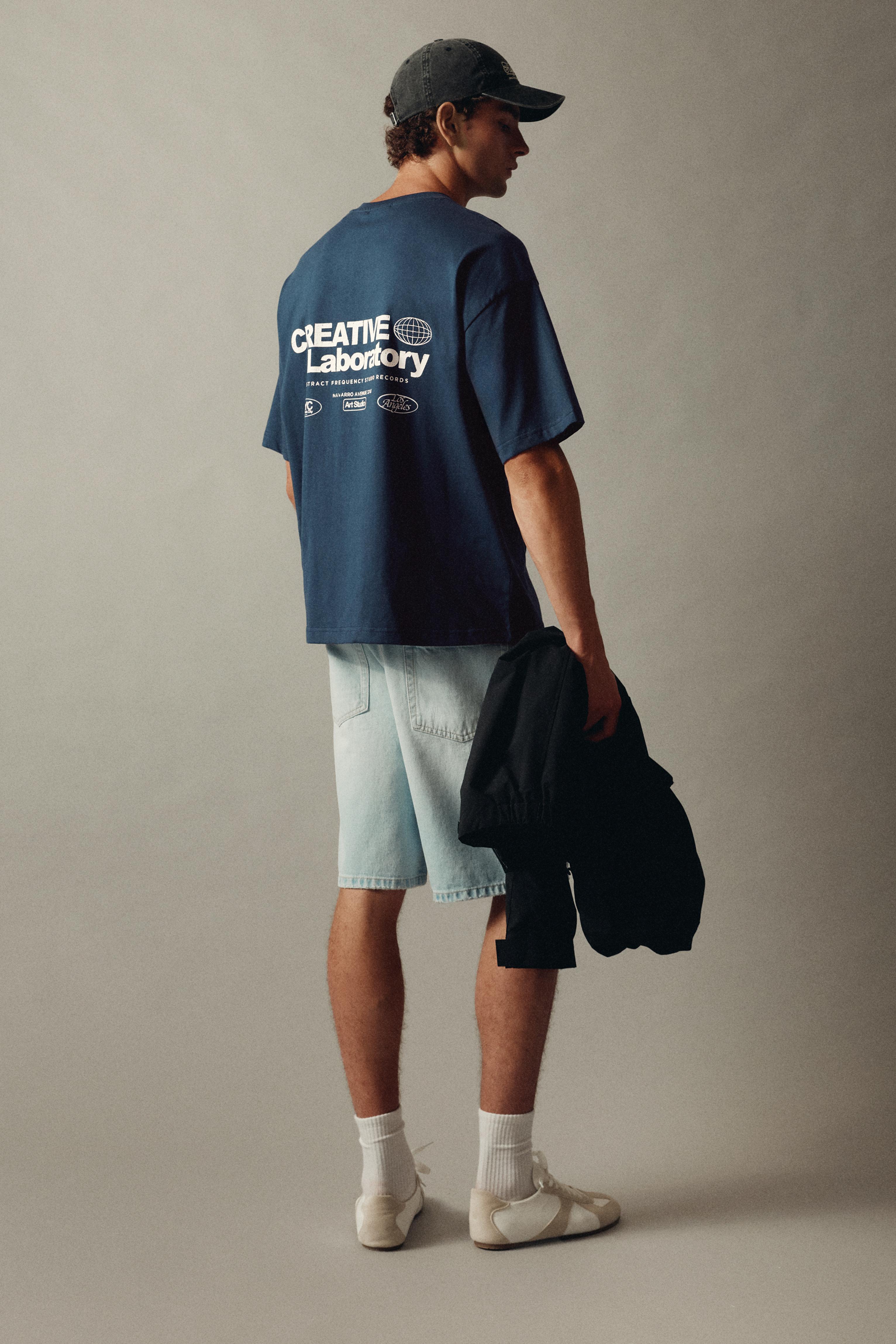 Creative Laboratory graphic T-shirt — Navy
