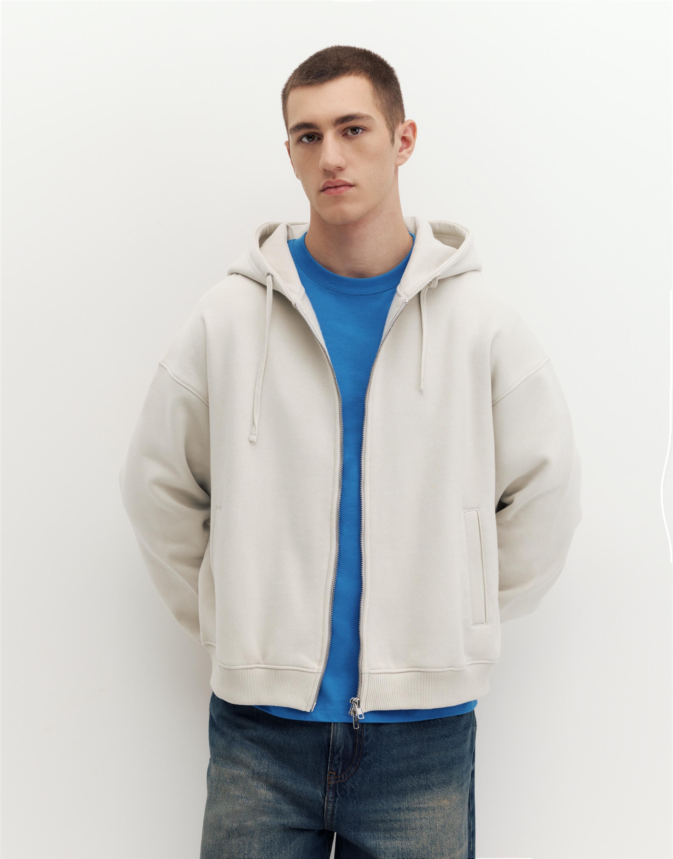 Zip-up hoodie — Ash