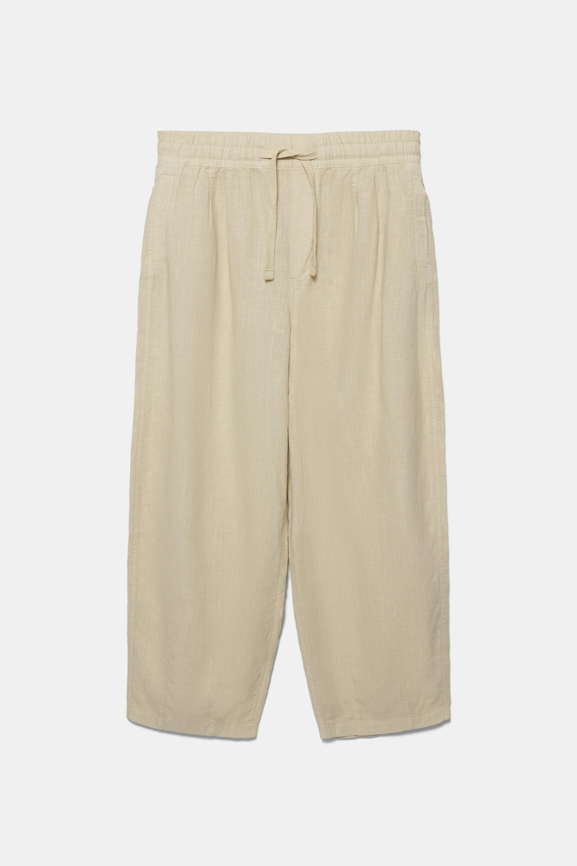 Ketenli jogger pantolon - Görsel 15