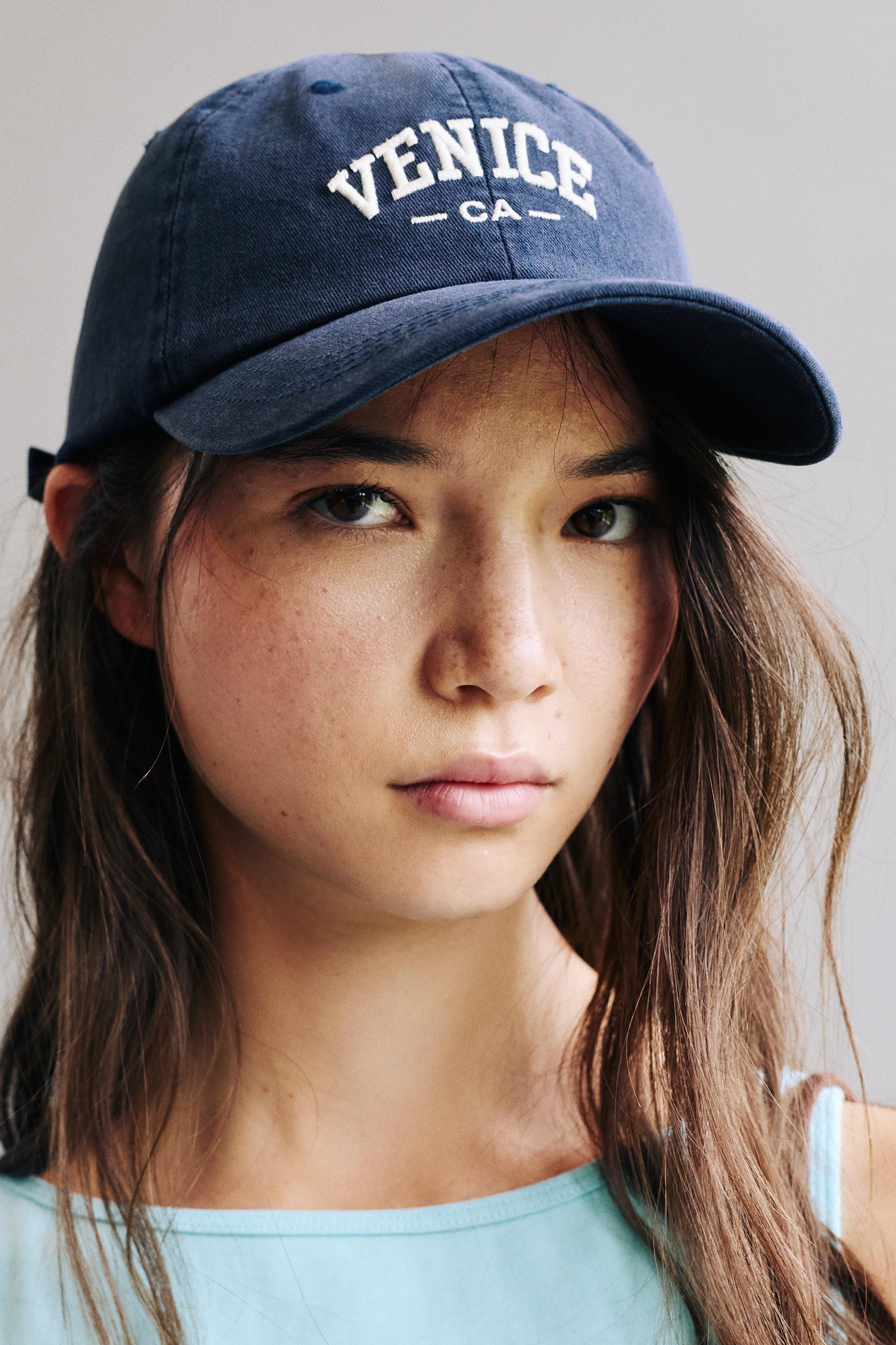 Venice graphic cap — Ink blue